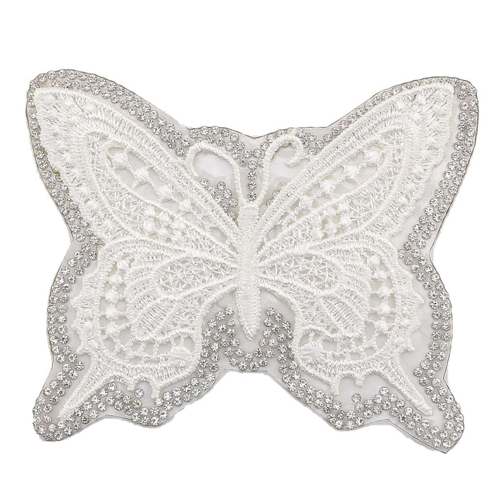 Ütüyle Yapışan Kelebek Nakış Aplik