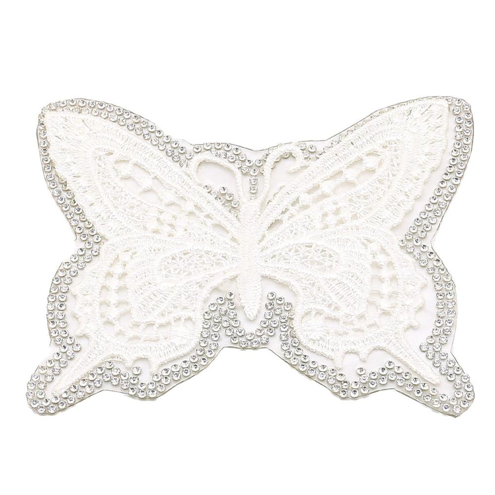 Ütüyle Yapışan Kelebek Nakış Aplik