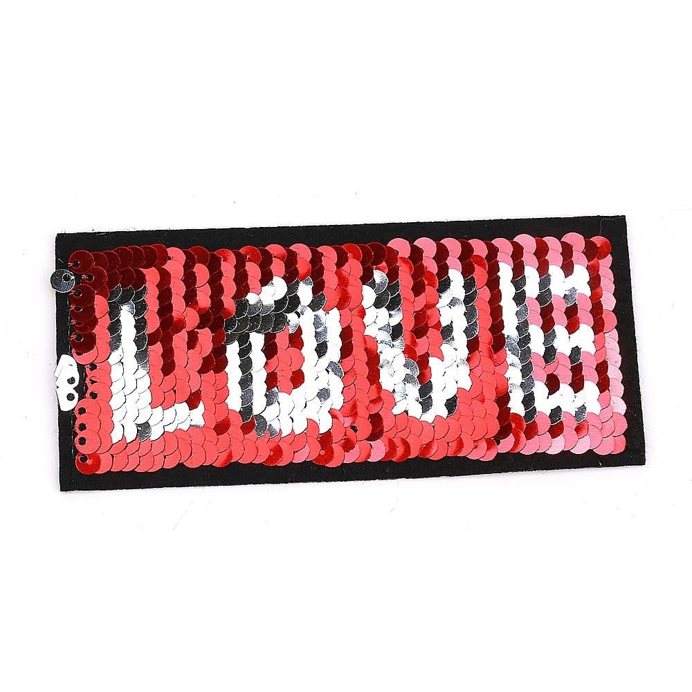 Ütüyle Yapıştırılabilen Love Aplike