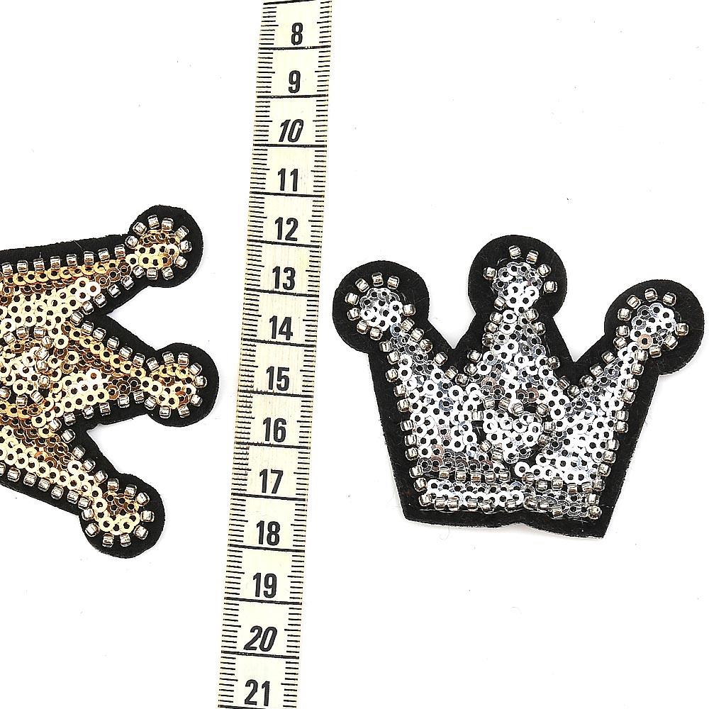 Ütüyle Yapıştırılabilen Taç Aplike