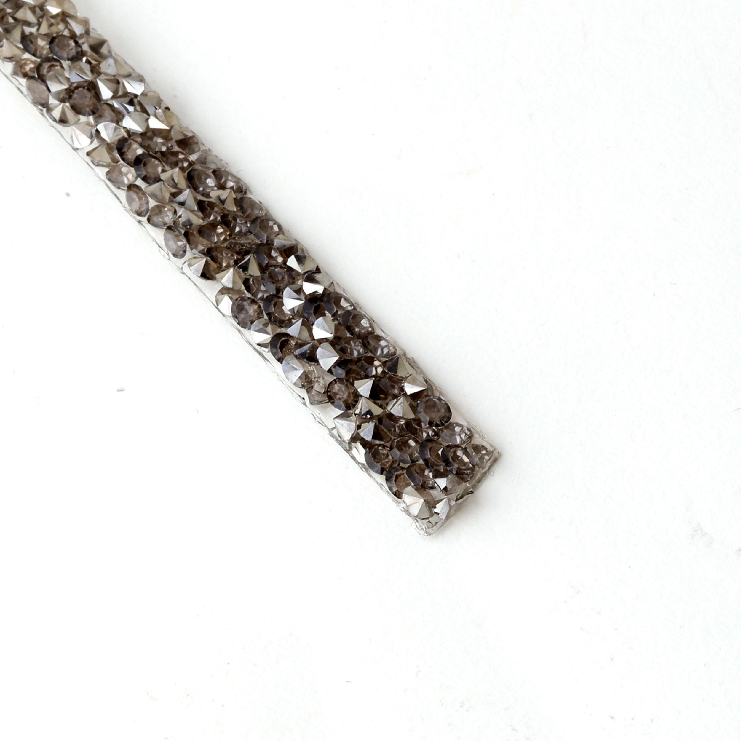 Ütüyle Yapıştırma Taşlı Meş Aplik Şerit