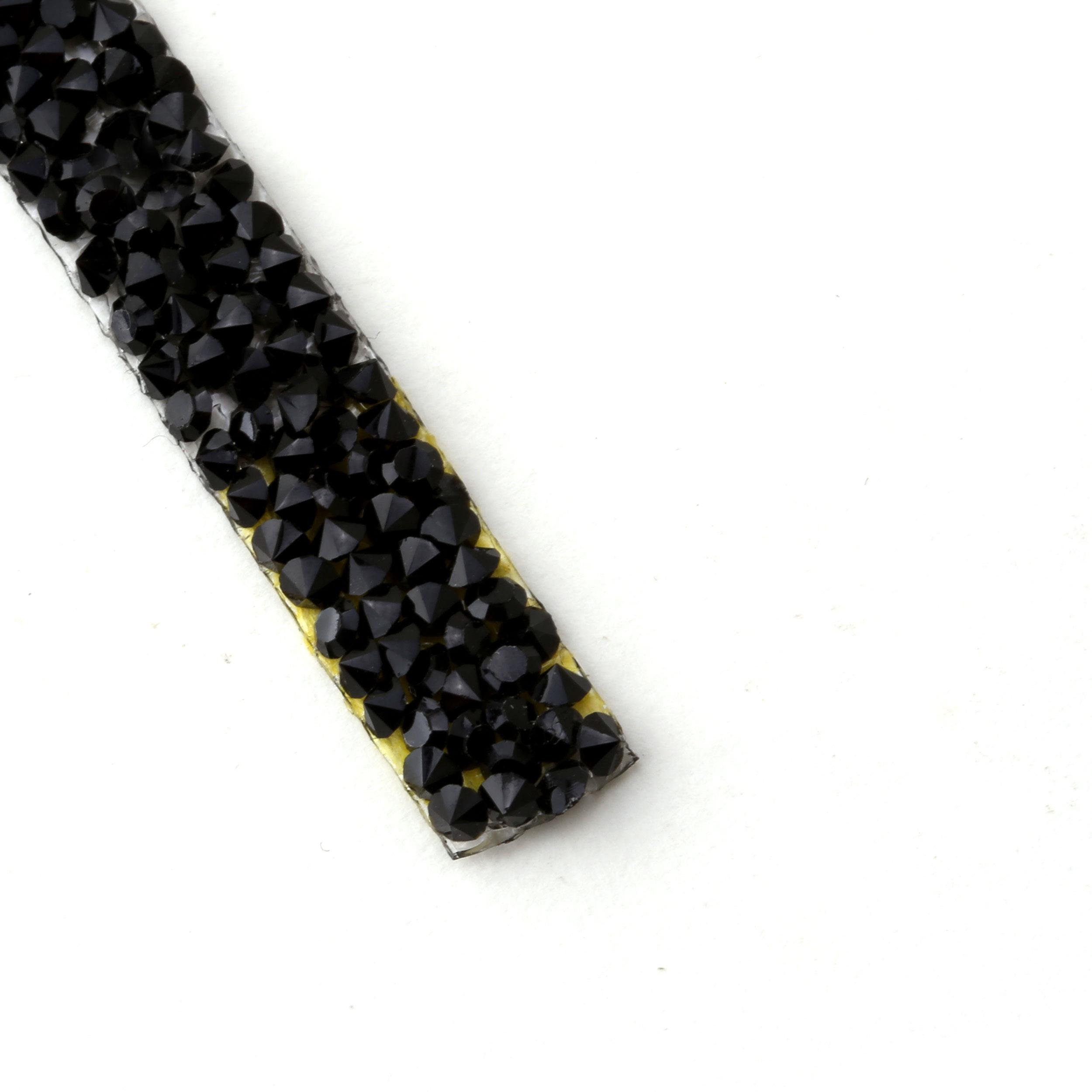 Ütüyle Yapıştırma Taşlı Meş Aplik Şerit