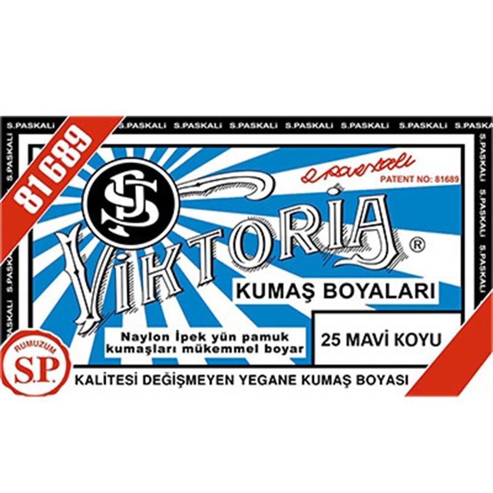 Viktoria Toz Kumaş Boyası 25 Mavi Koyu