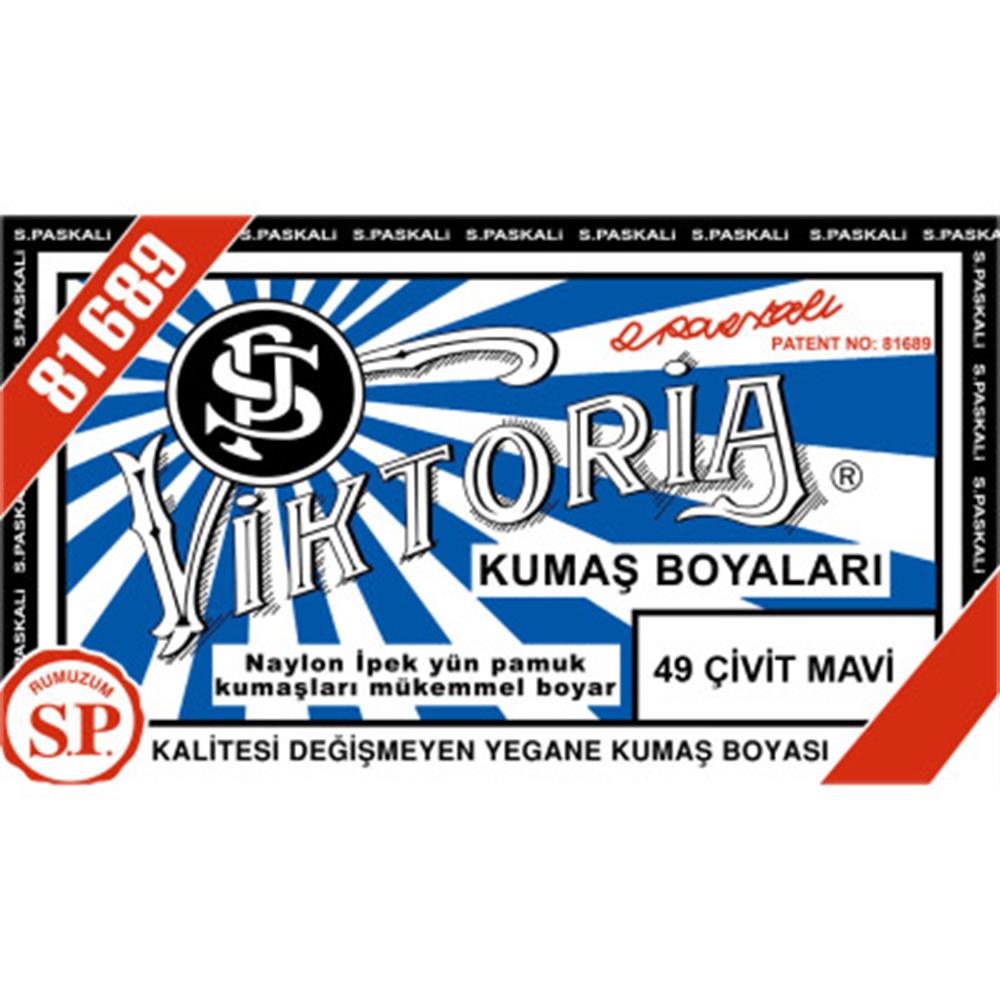 Viktoria Toz Kumaş Boyası 49 Çivit Mavi