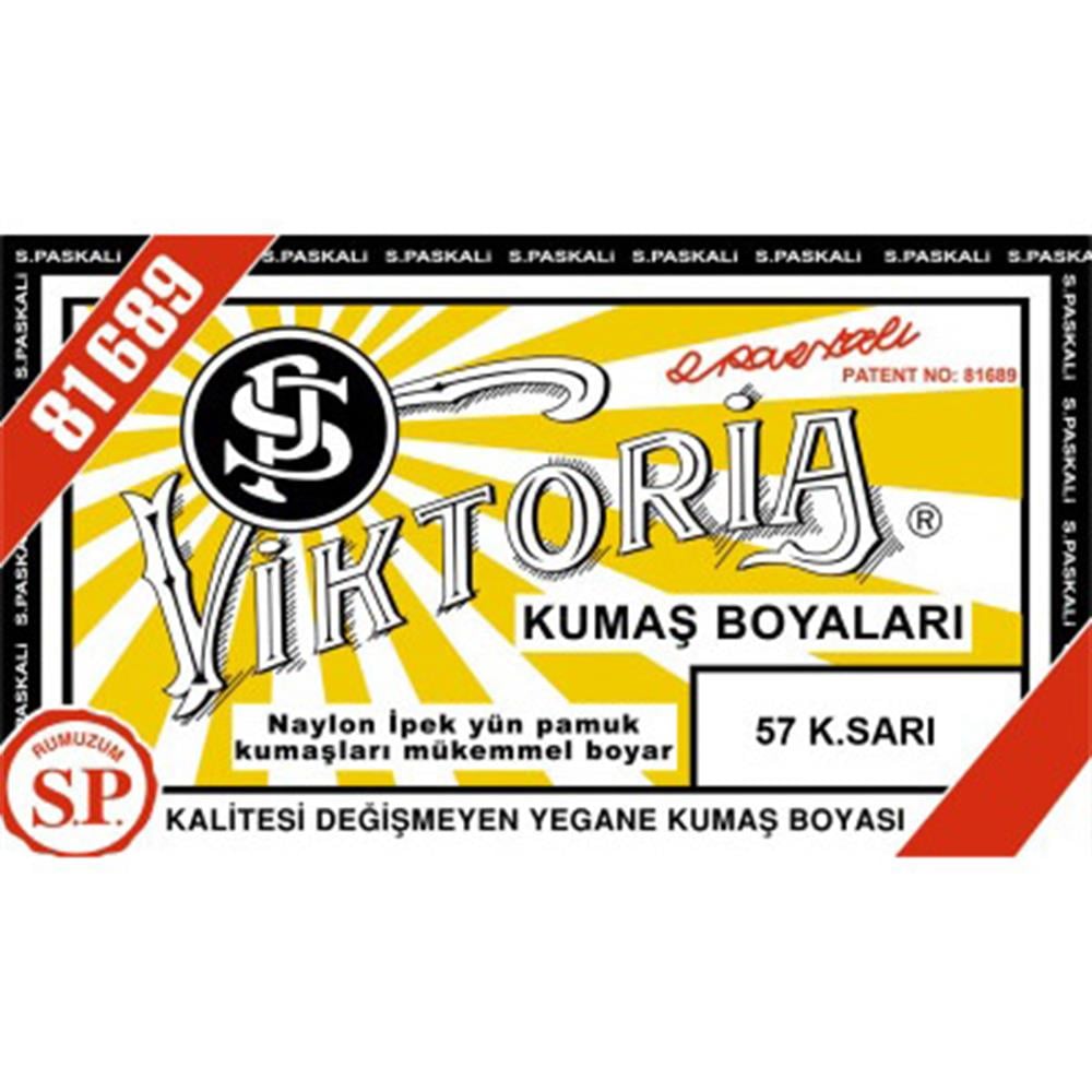 Viktoria Toz Kumaş Boyası 57 K. Sarı