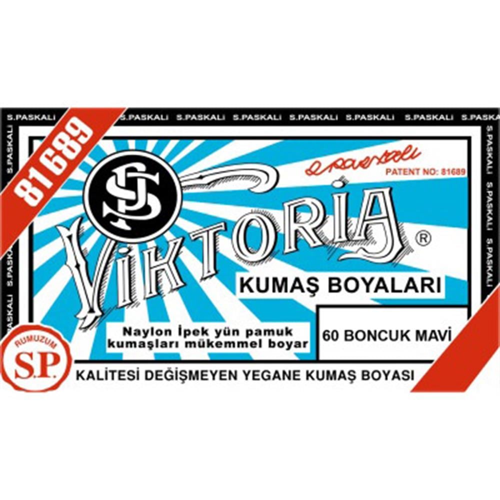 Viktoria Toz Kumaş Boyası 60 Boncuk Mavi