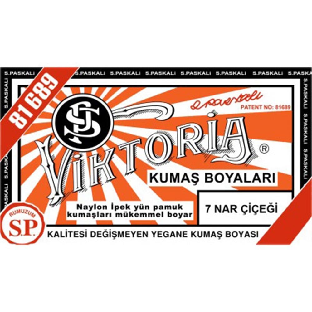 Viktoria Toz Kumaş Boyası 7 Nar Çiçeği