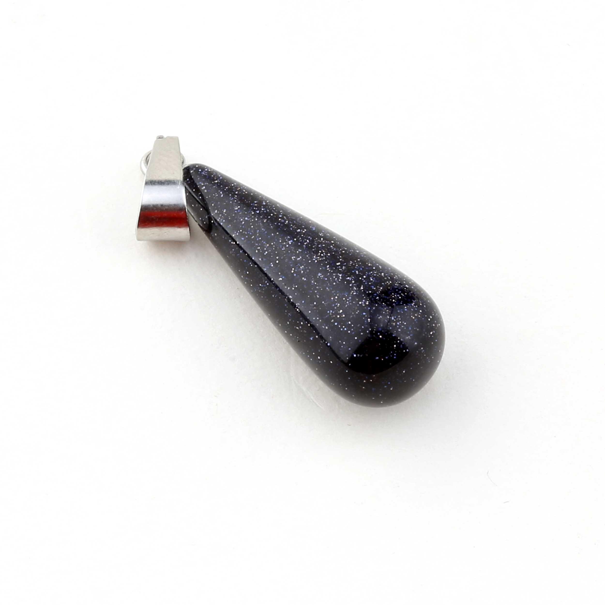 Yıldız Taşı Oval Damla Kolye Ucu