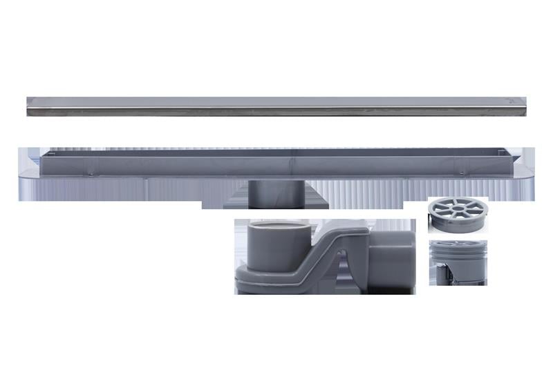 SUKAR LİNE 4S PLAİN IZGARALI 360 DÖNEN KROM DUŞ KANALI 40 CM
