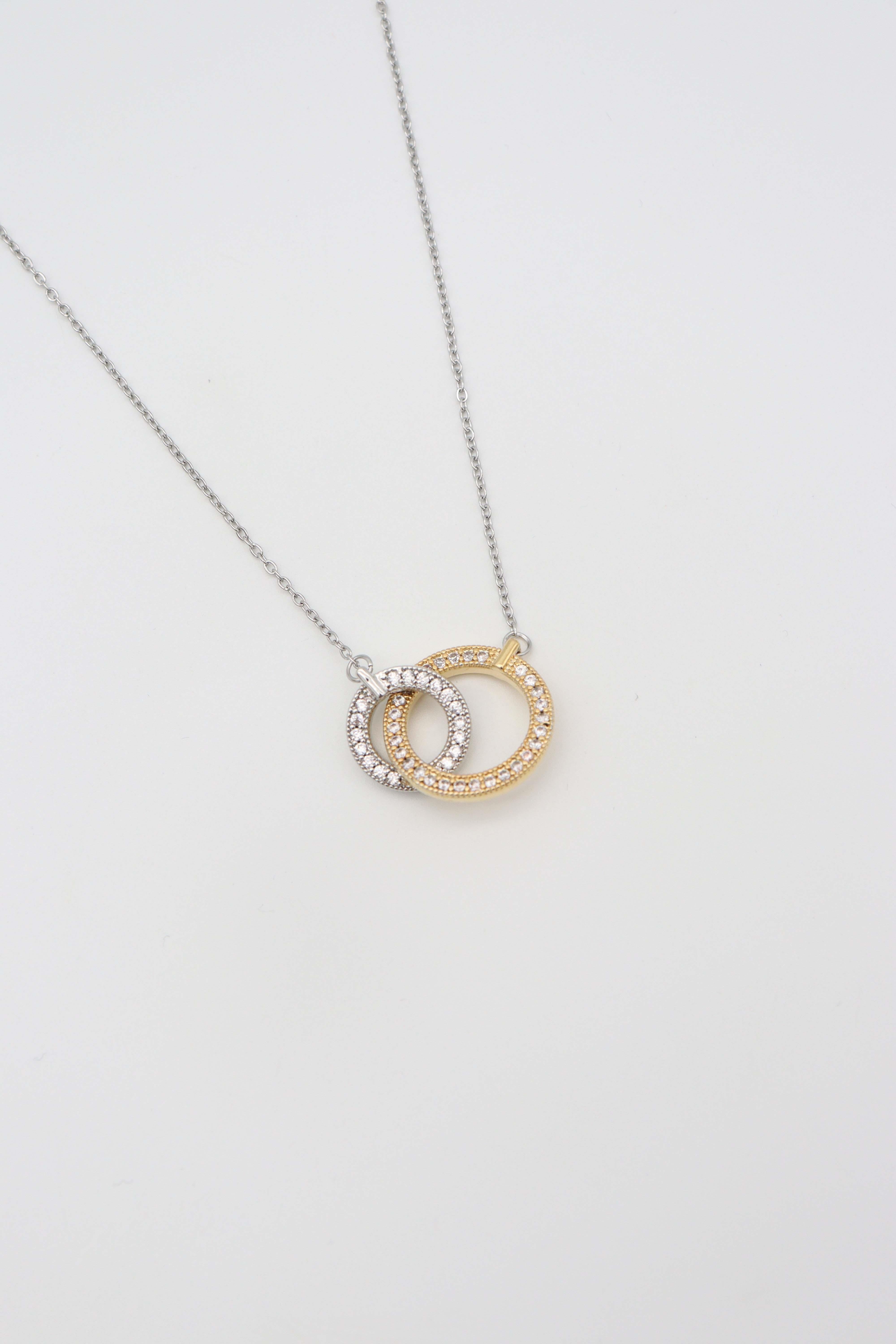 ÇELİK ÇİFT RENK KOLYE (45+5CM)