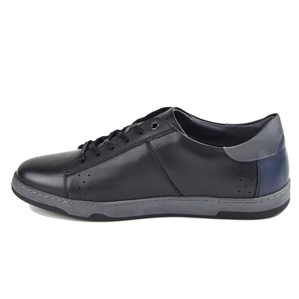 2155 SİYAH SPOR HAKİKİ DERİ AYAKKABI
