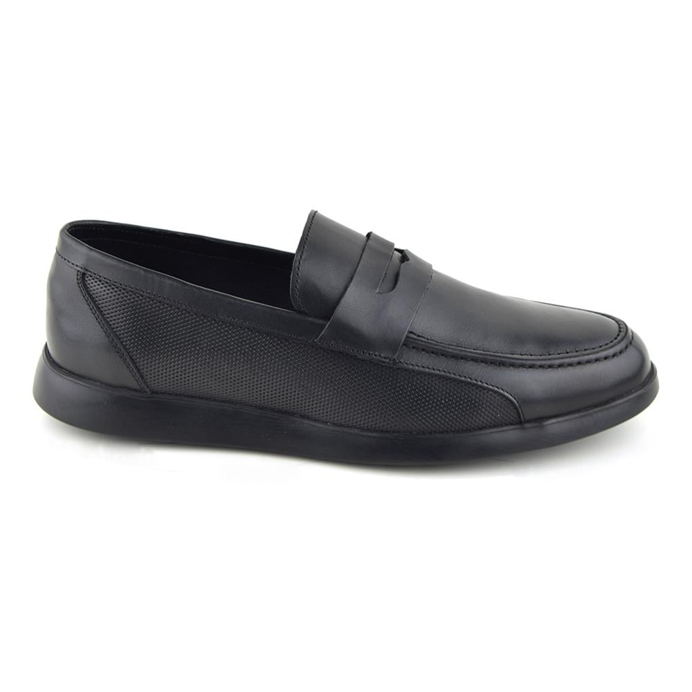 2490 Siyah Klasik Hakiki Deri Ayakkabı