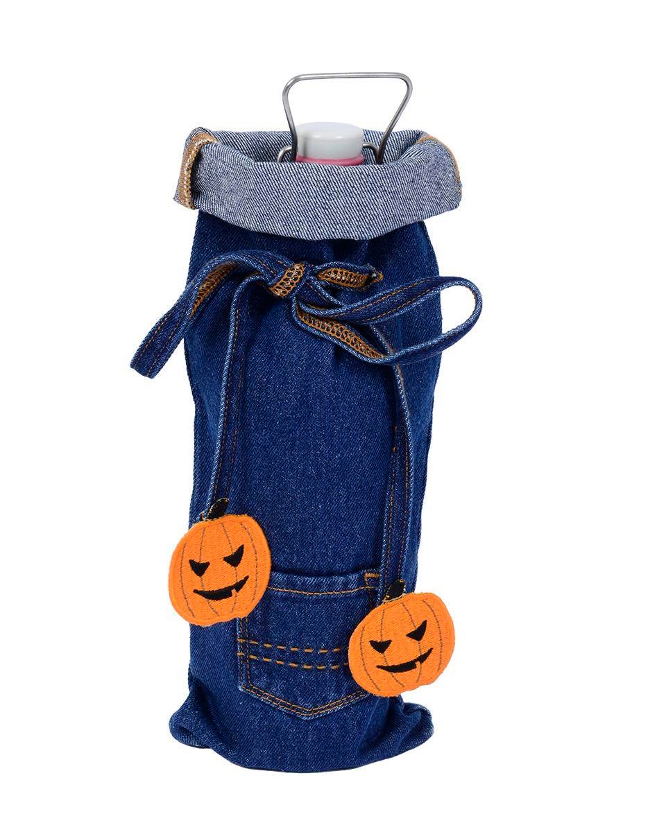 BALKABAĞI NAKIŞLI DENİM ŞİŞE KILIFI