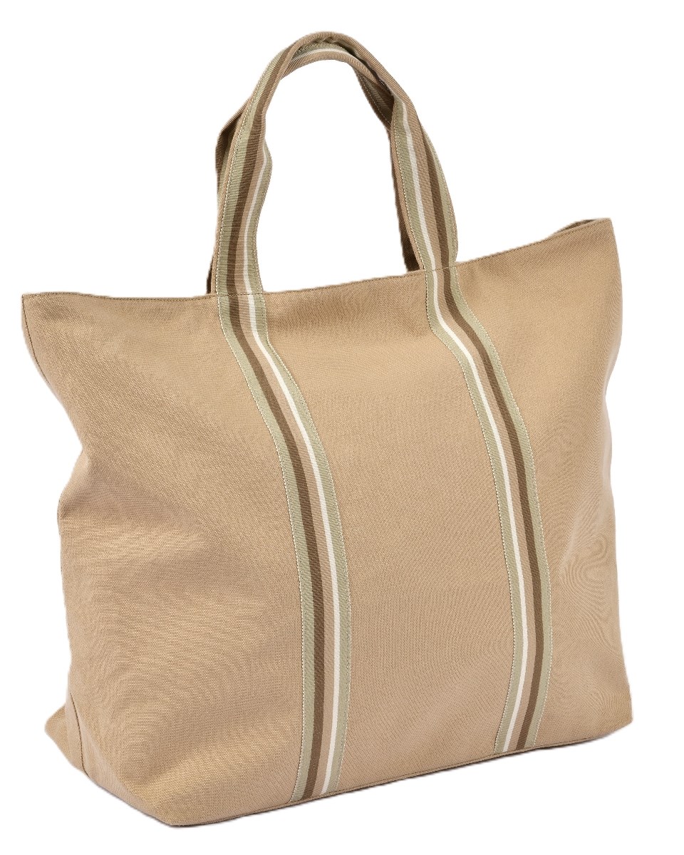 Beige Canvas Bag