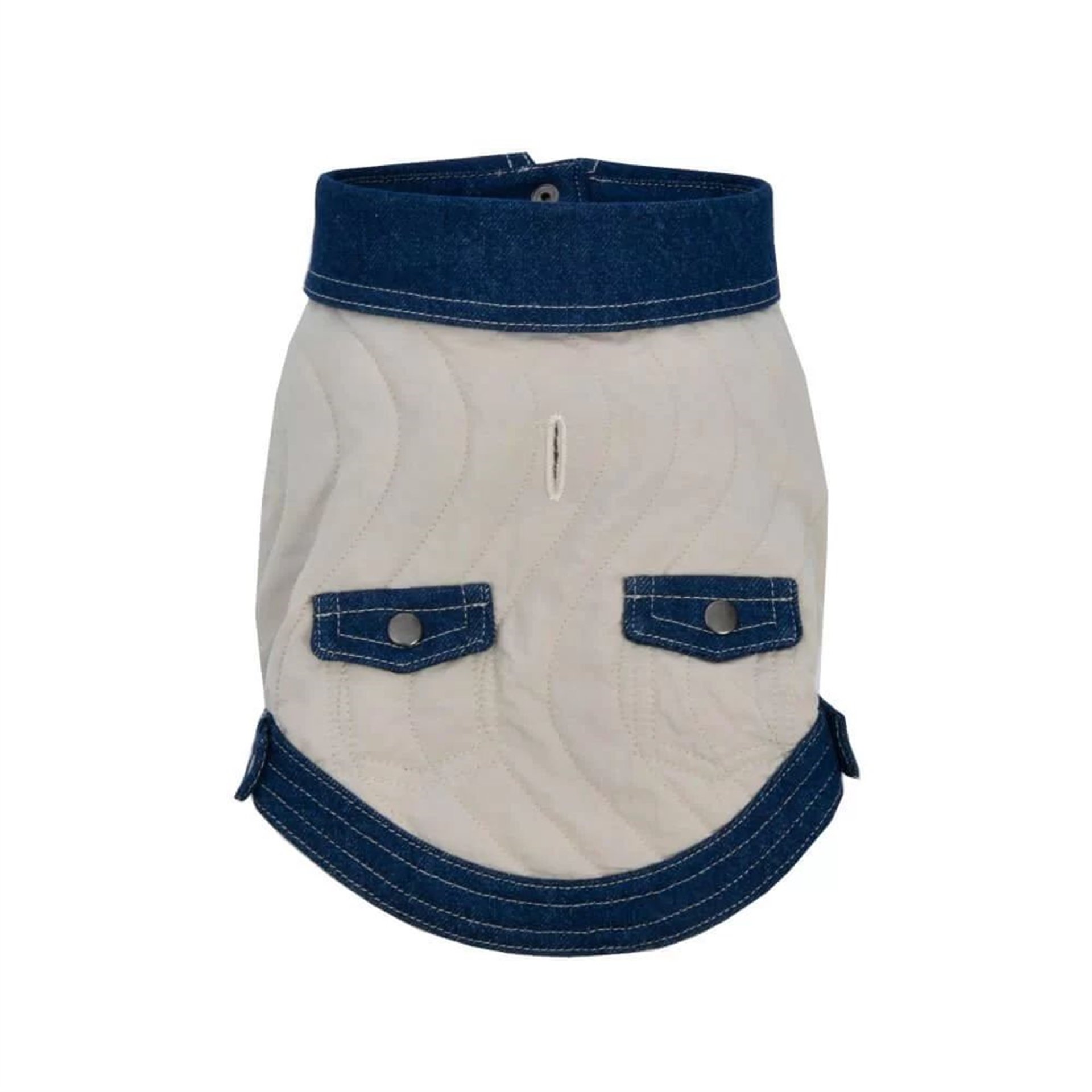 Bej Kapitone Köpek Ceketi