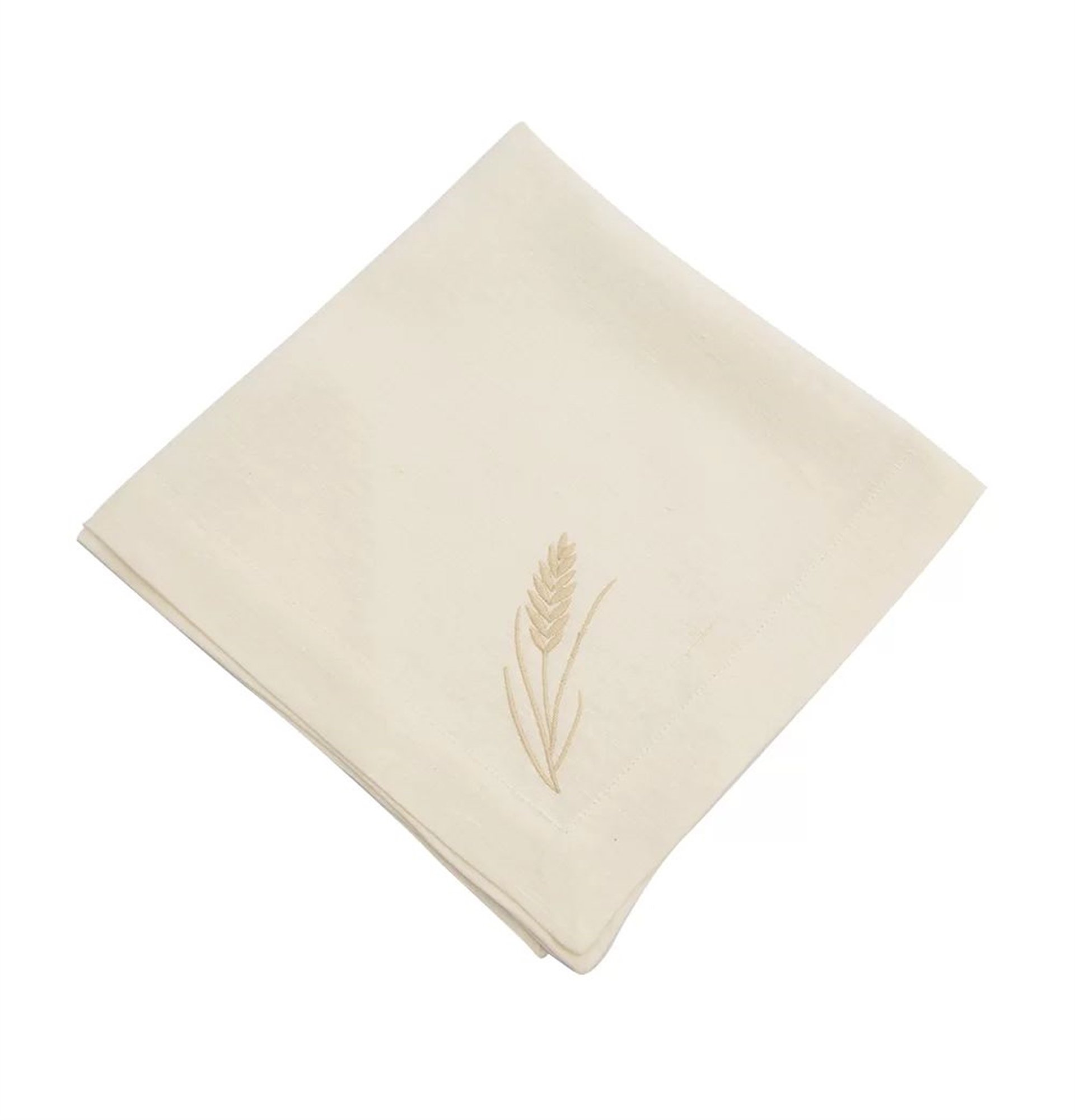 Buğday Nakışlı Ekru Peçete