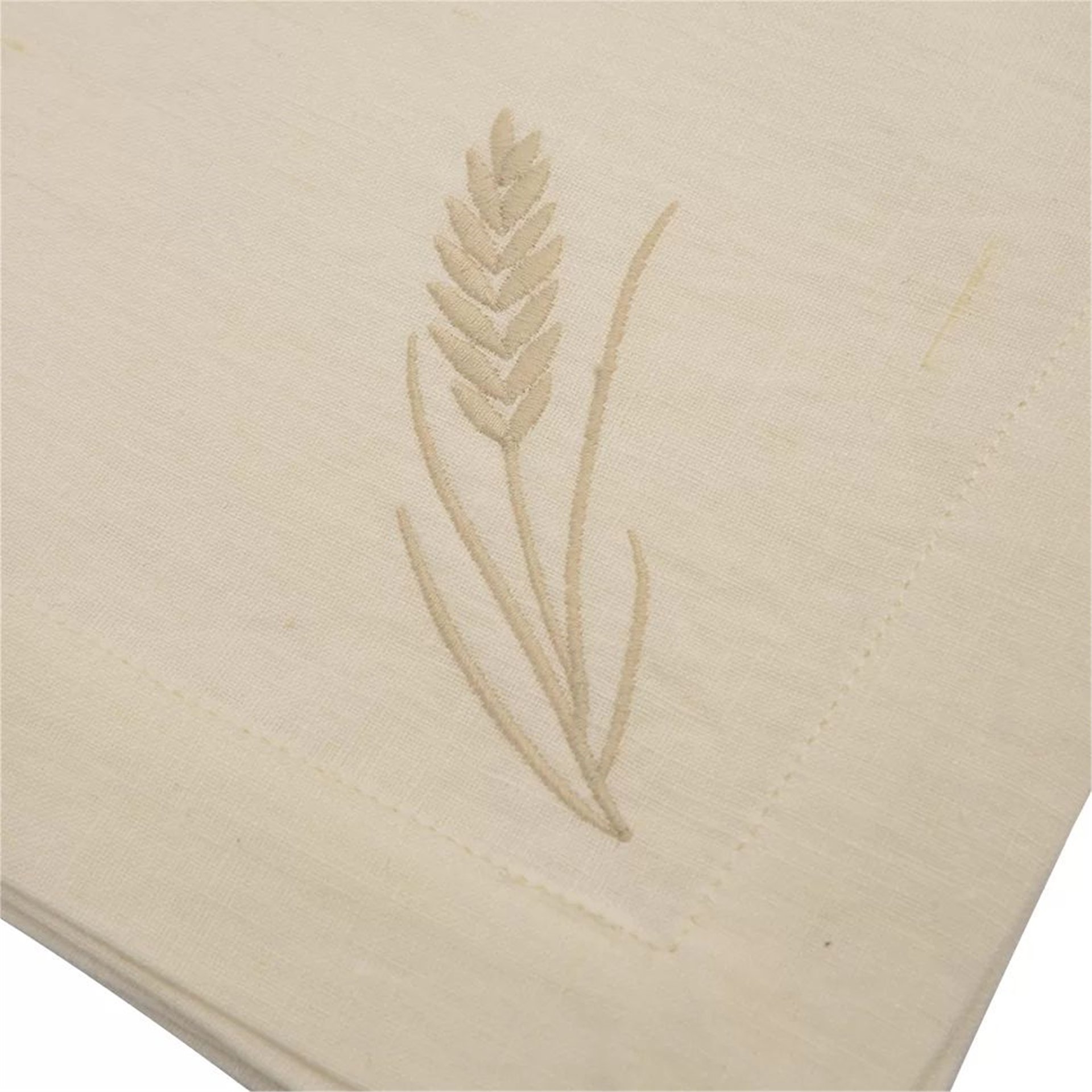 Buğday Nakışlı Ekru Peçete