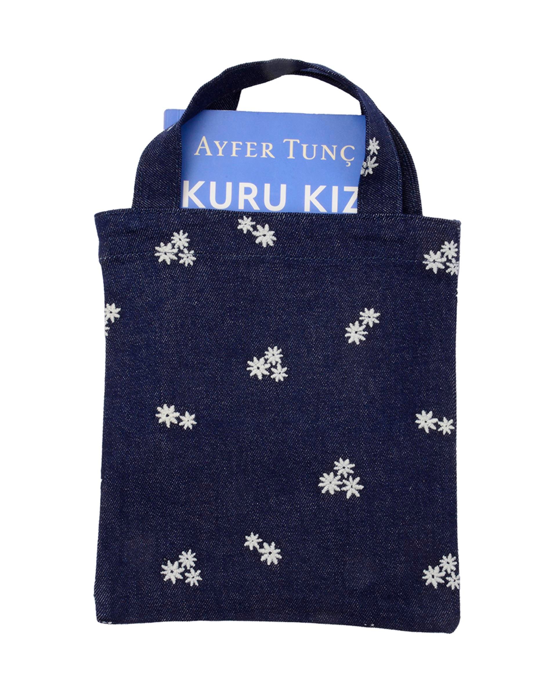 ÇİÇEK NAKIŞLI KİTAP ÇANTASI 