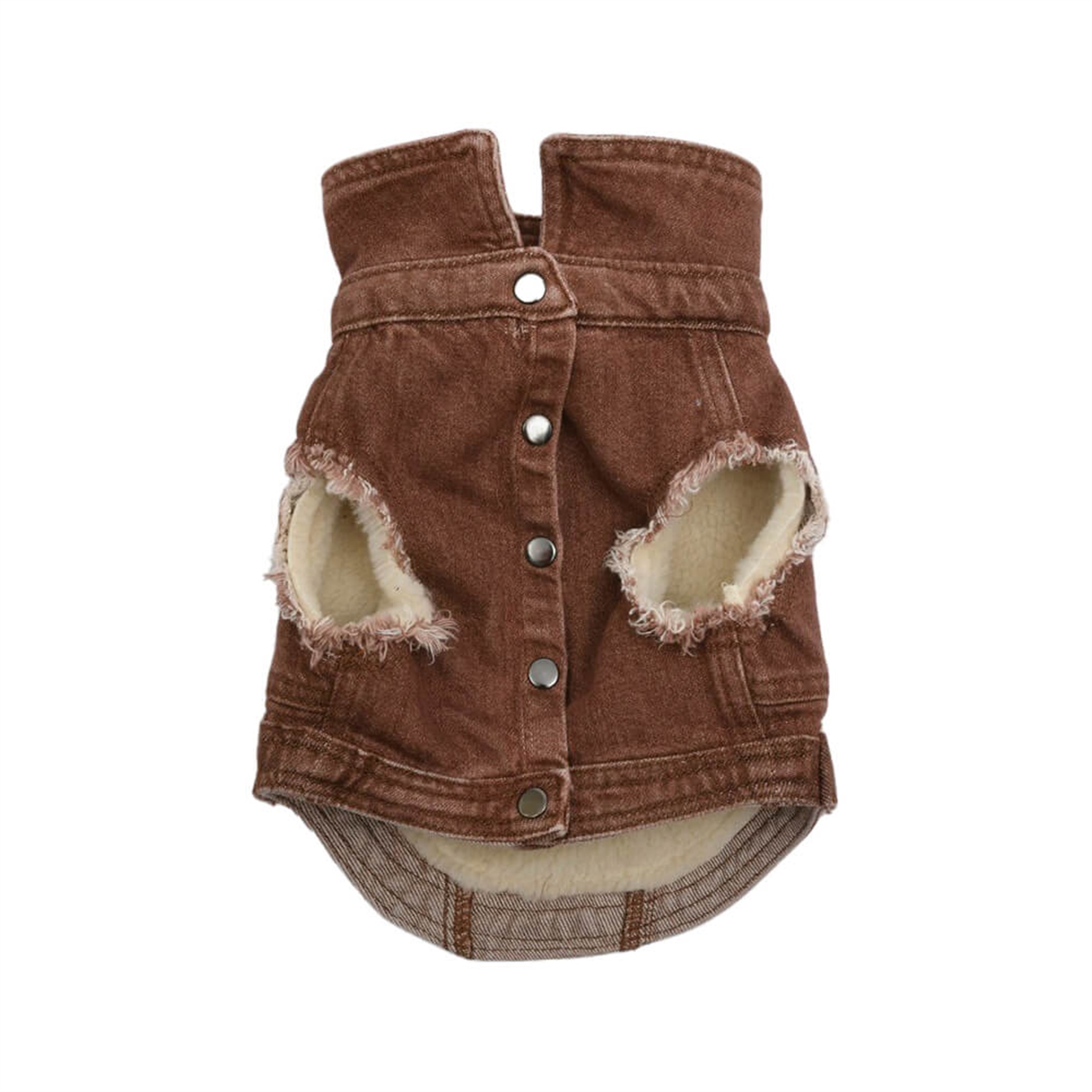 Clay Ekru Polarlı Köpek Ceketi