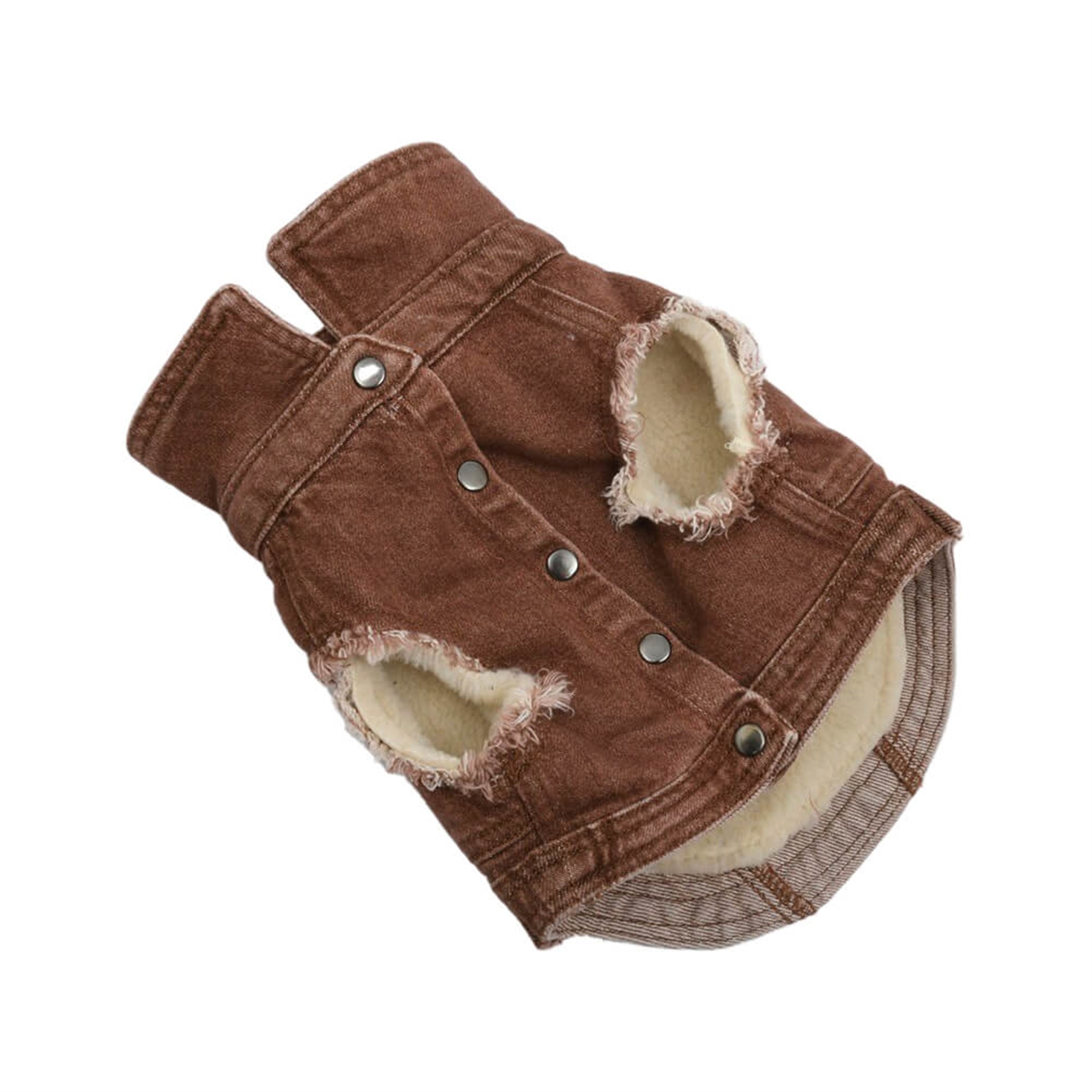 Clay Ekru Polarlı Köpek Ceketi