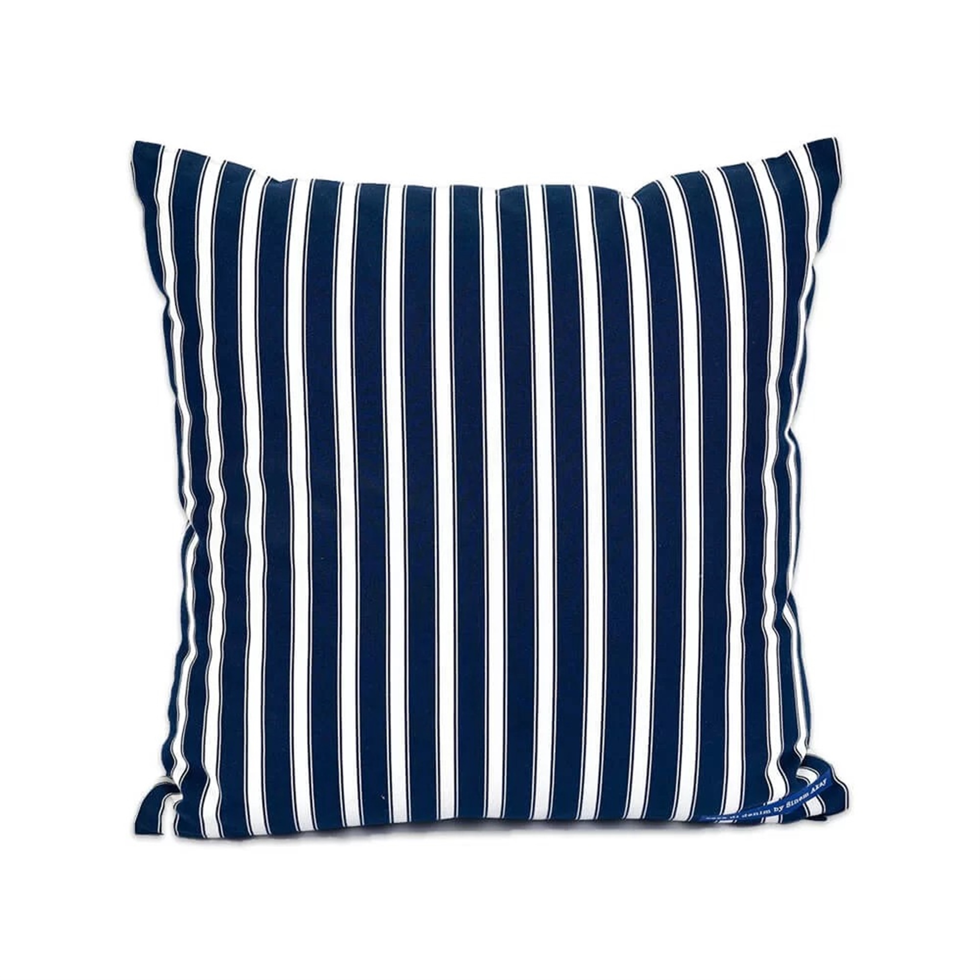 Denim Beyaz Çizgili Yastık