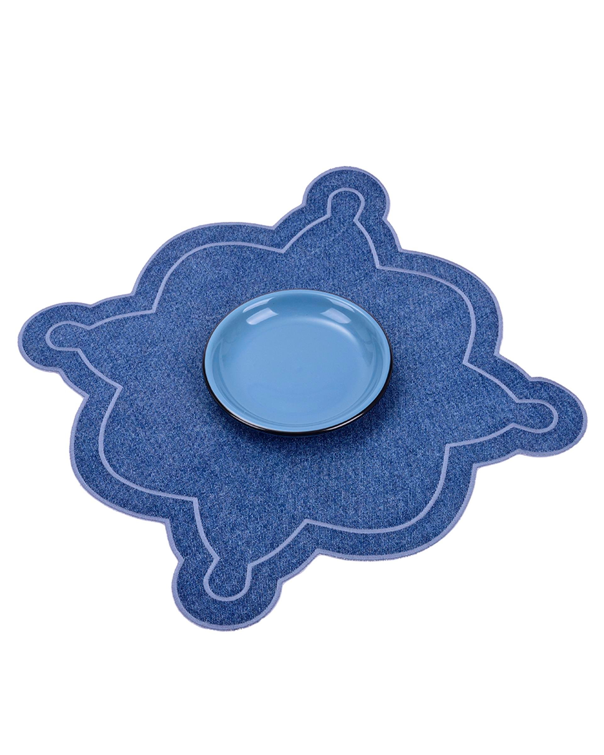 Denim Çift Nakışlı Astarlı Supla