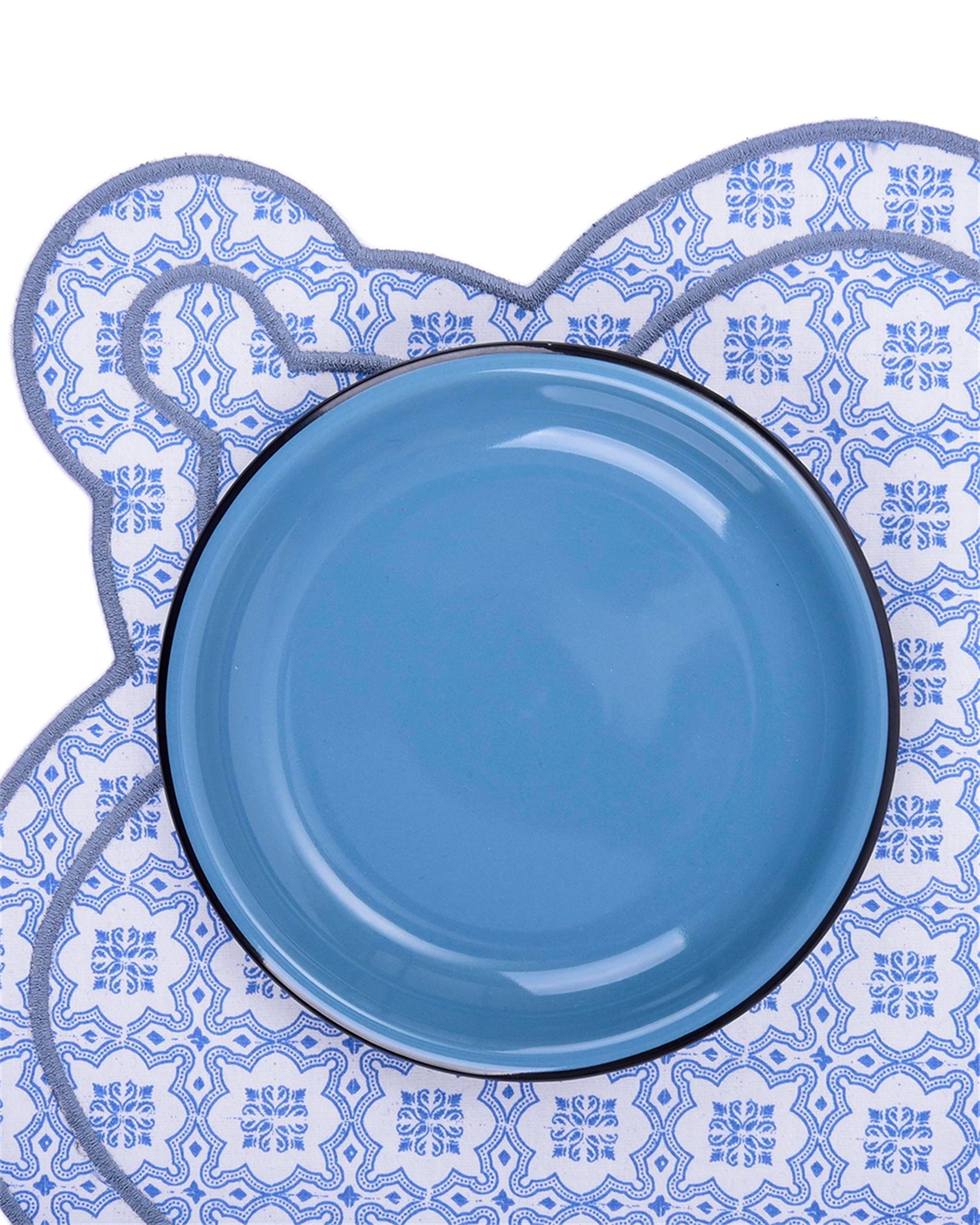 Denim Çift Nakışlı Astarlı Supla