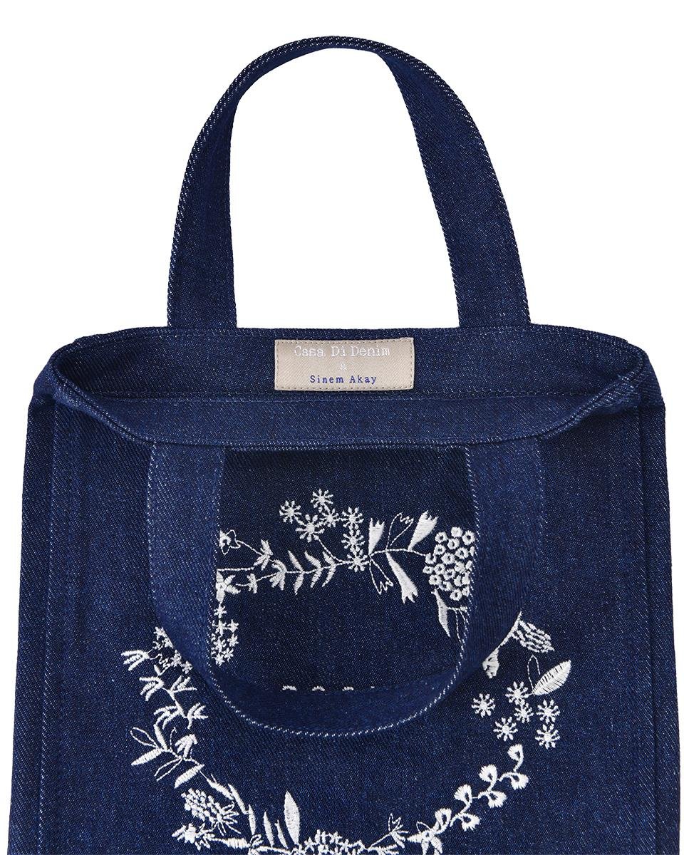 DENİM KÖRÜKLÜ KİTAP ÇANTASI 