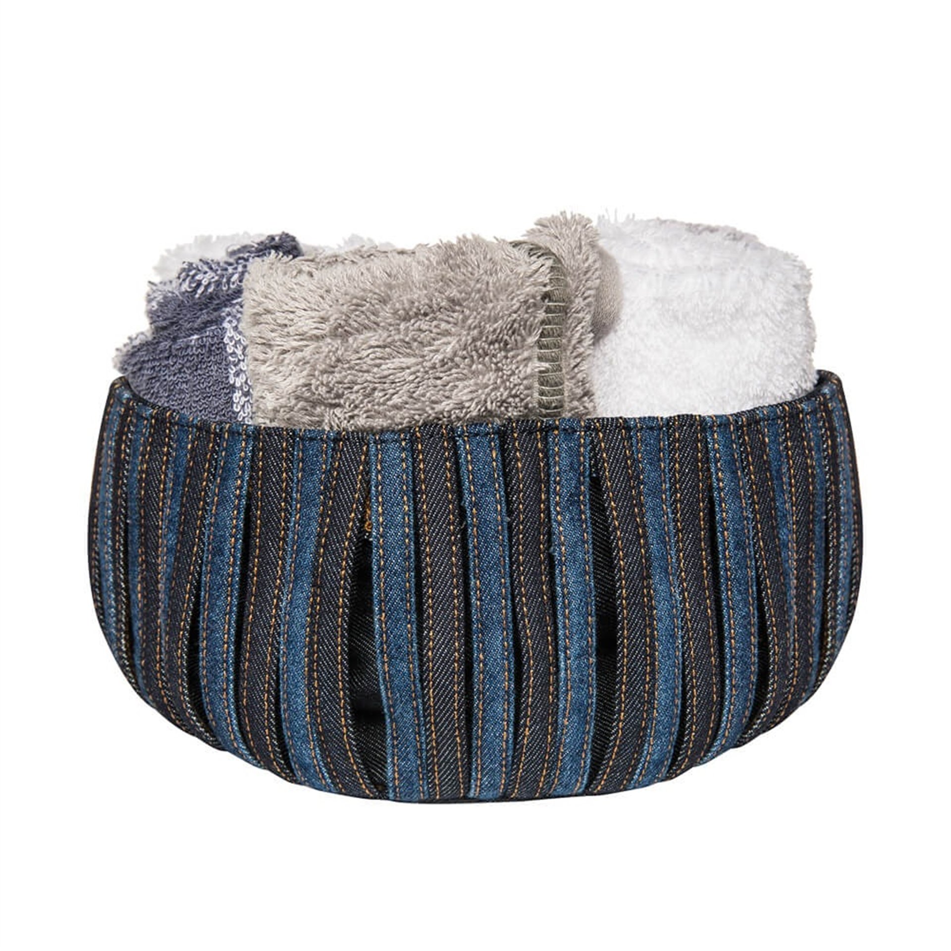 Denim Lacivert Britli Sepet