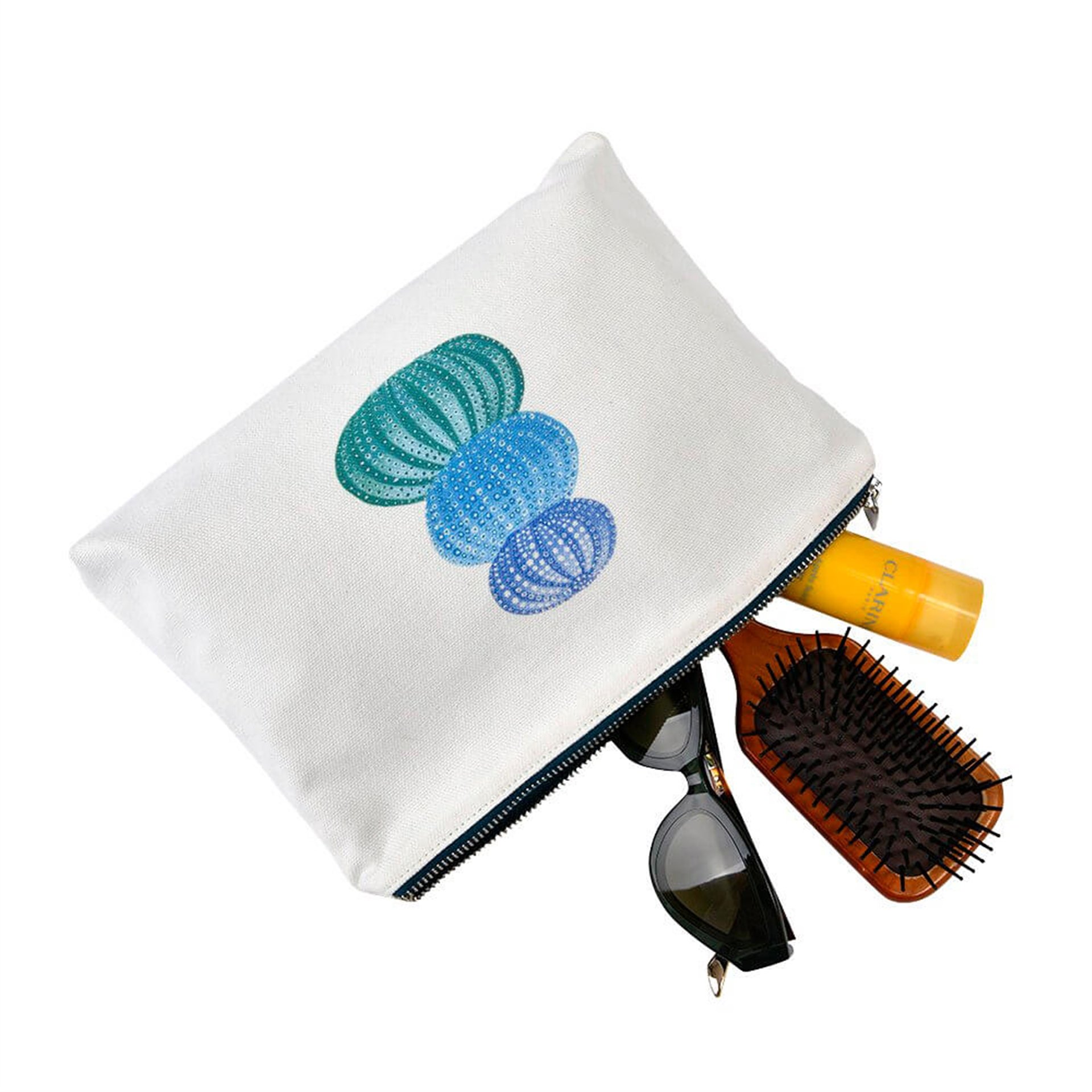 Deniz Kabuklu Muşambalı Clutch Çanta