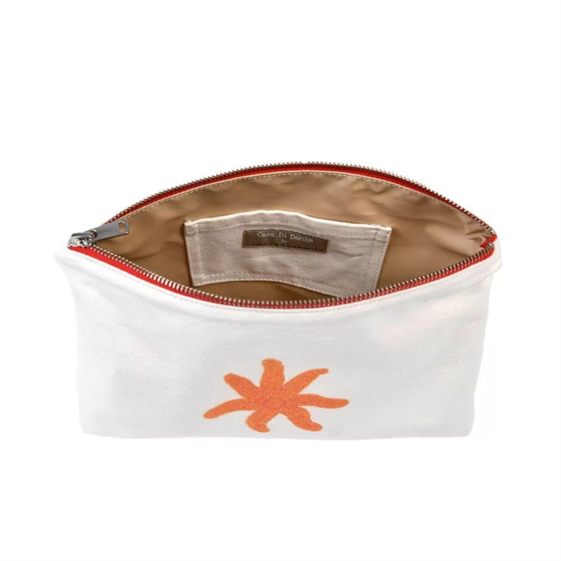 Deniz Yıldızı Desenli Muşambalı Clutch Çanta