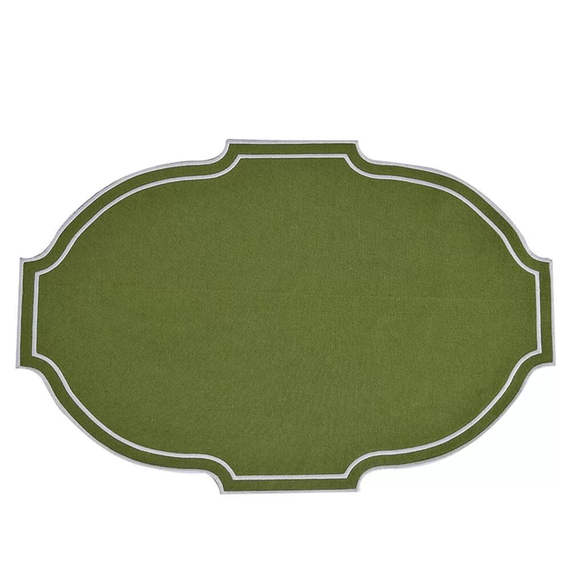 Derneme Yeşil Beyaz Nakış Amerikan Servis