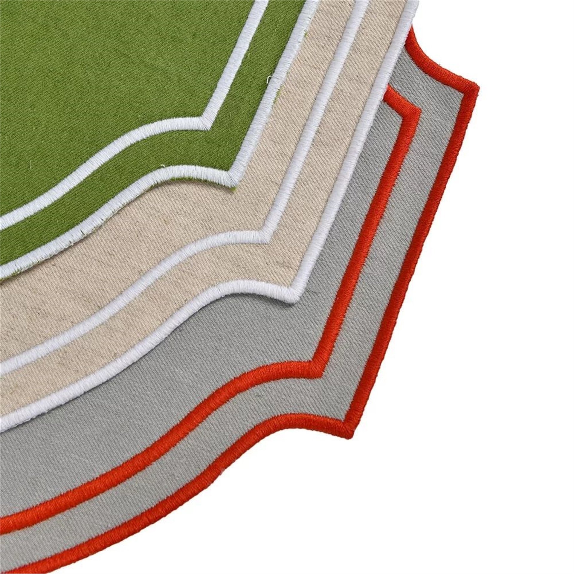 Derneme Yeşil Beyaz Nakış Amerikan Servis