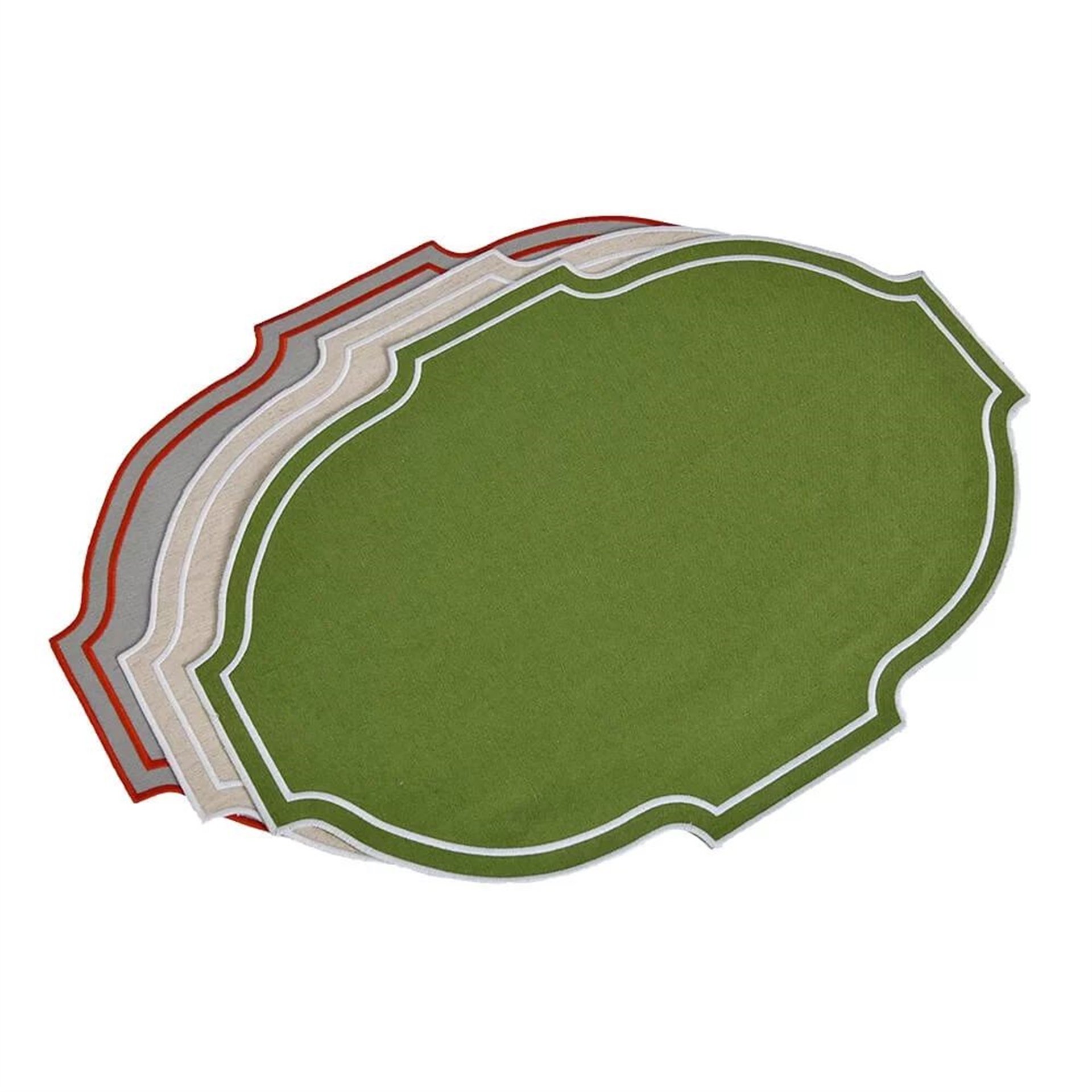 Derneme Yeşil Beyaz Nakış Amerikan Servis