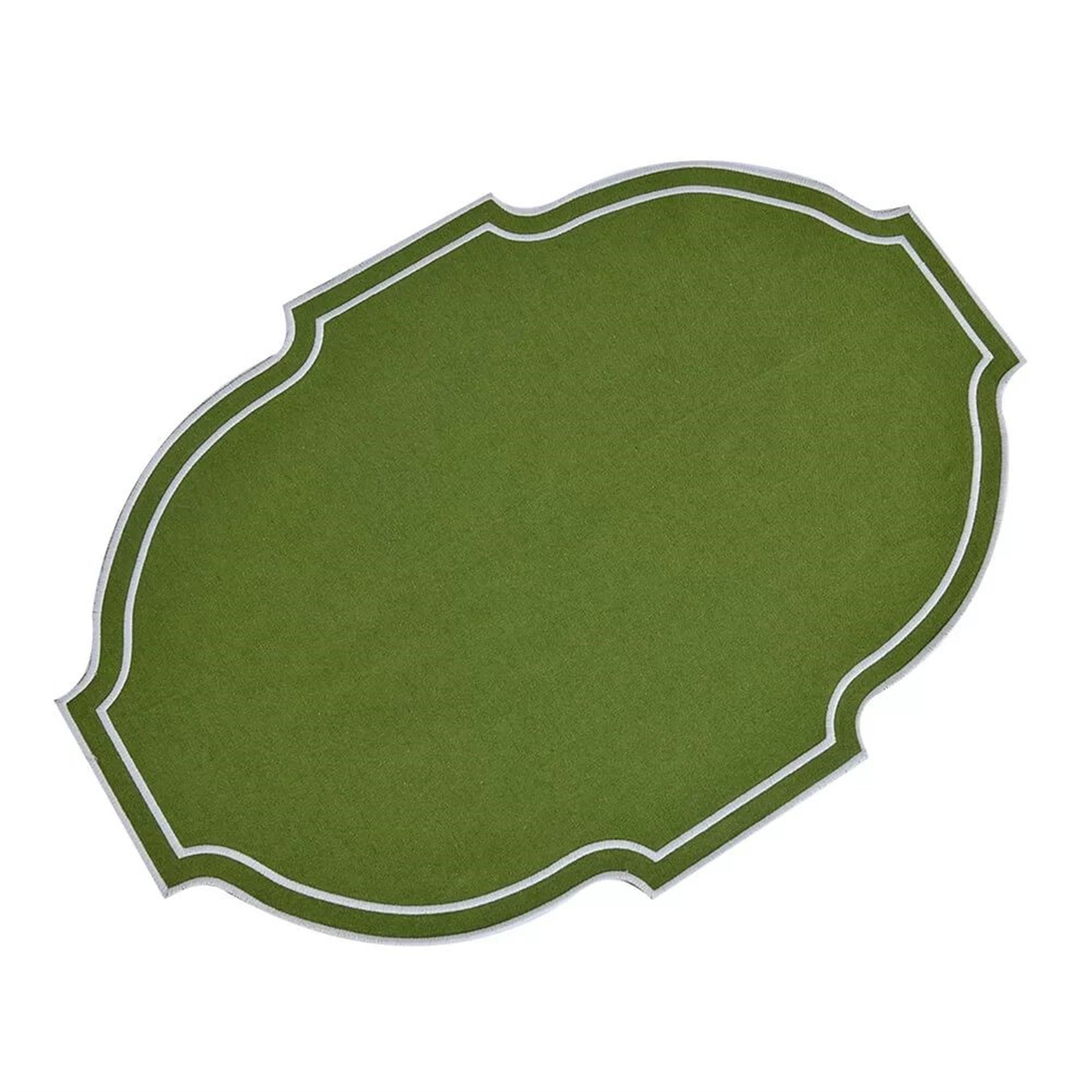 Derneme Yeşil Beyaz Nakış Amerikan Servis