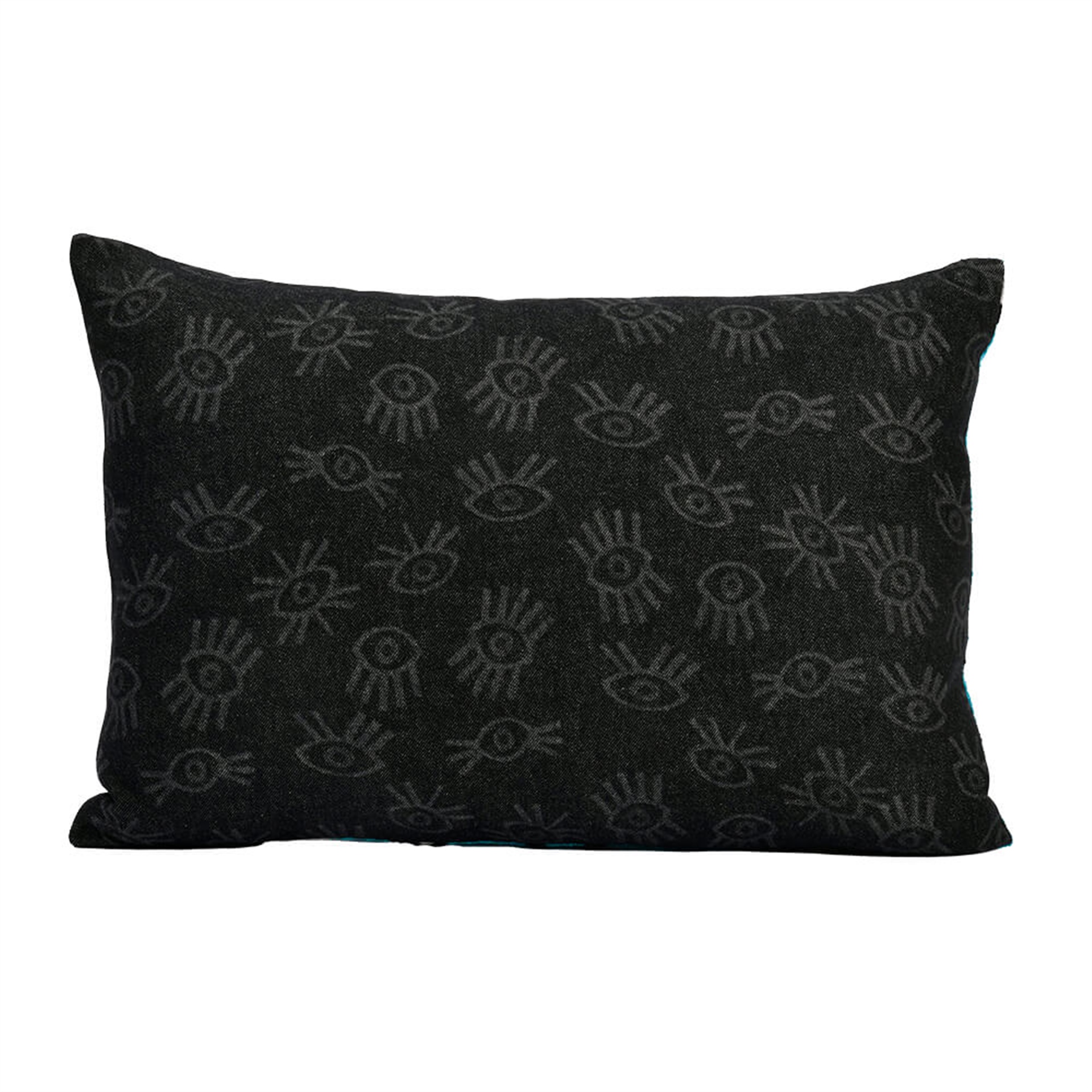 Eye Ikat Turquoise Pillow