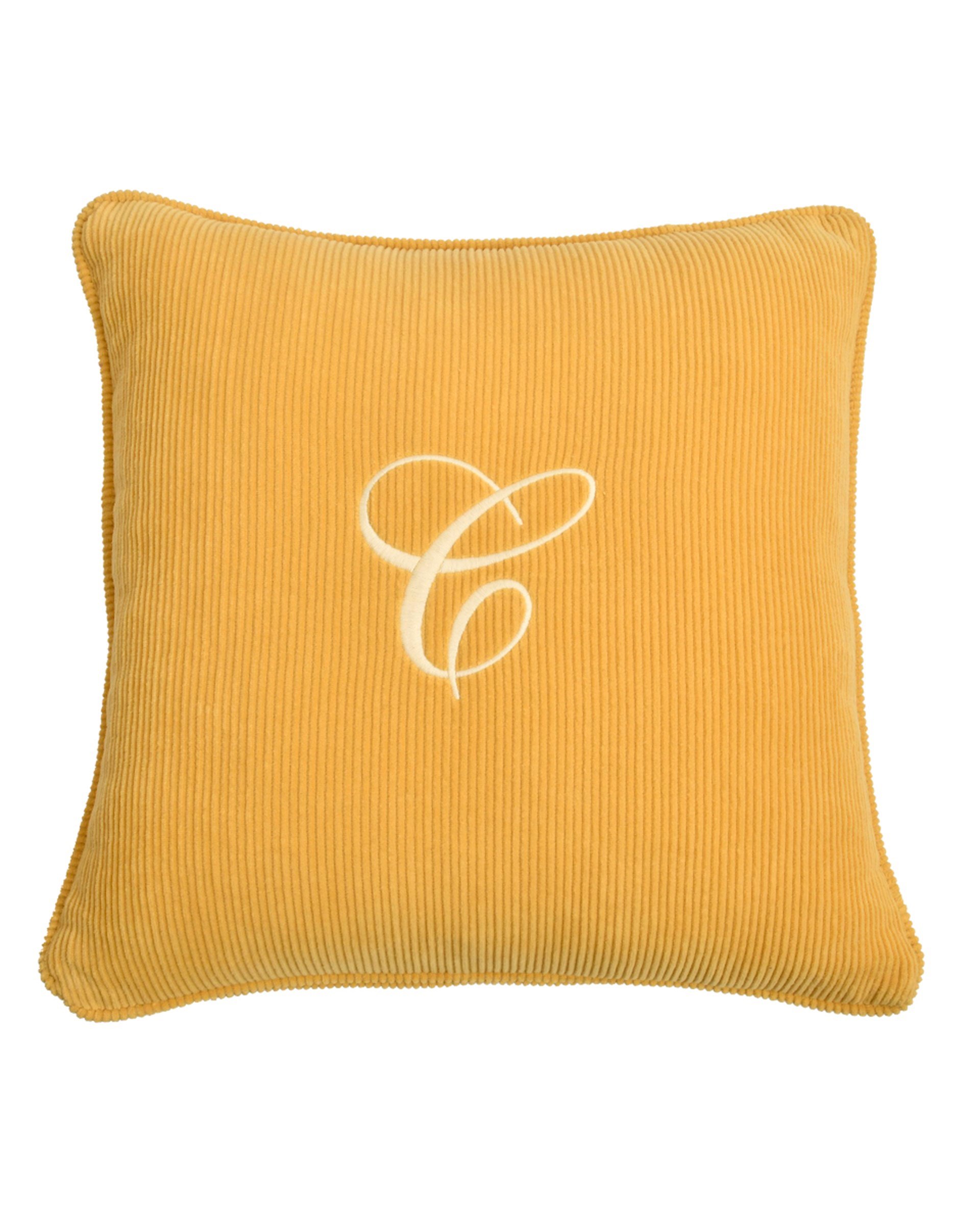 Wick velvet letter embroidery pillow 40x40 cm