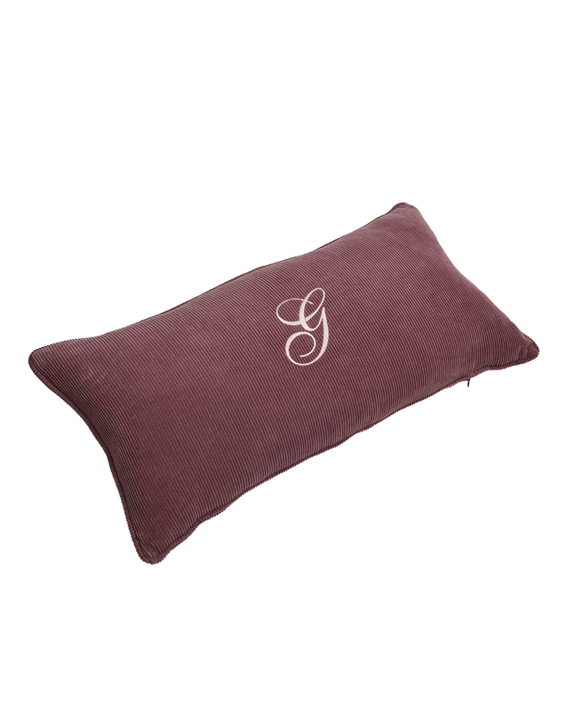 Wick Velvet Letter Embroidered Pillow 70x50 cm