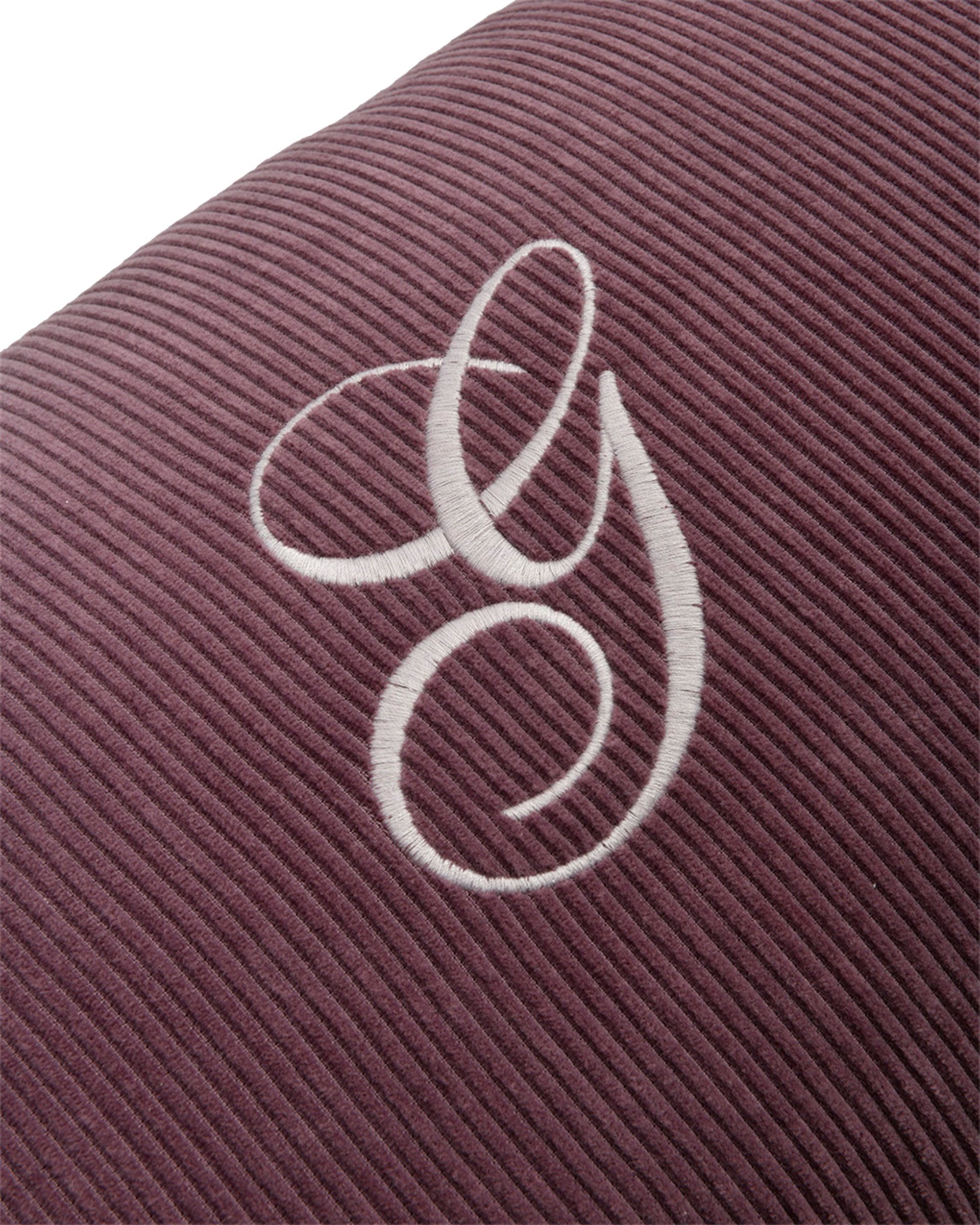 Wick Velvet Letter Embroidered Pillow 70x50 cm