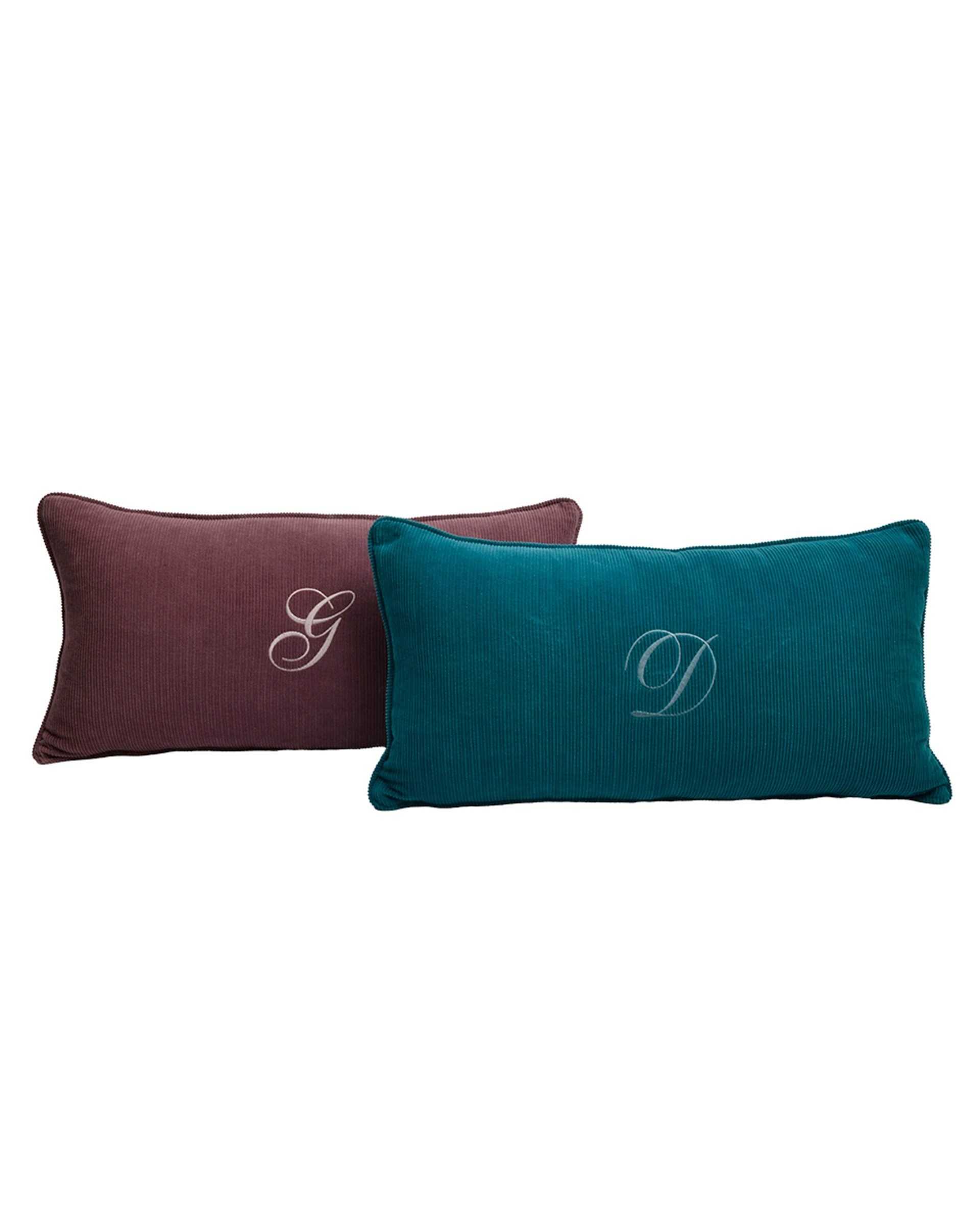 Wick Velvet Letter Embroidered Pillow 70x50 cm