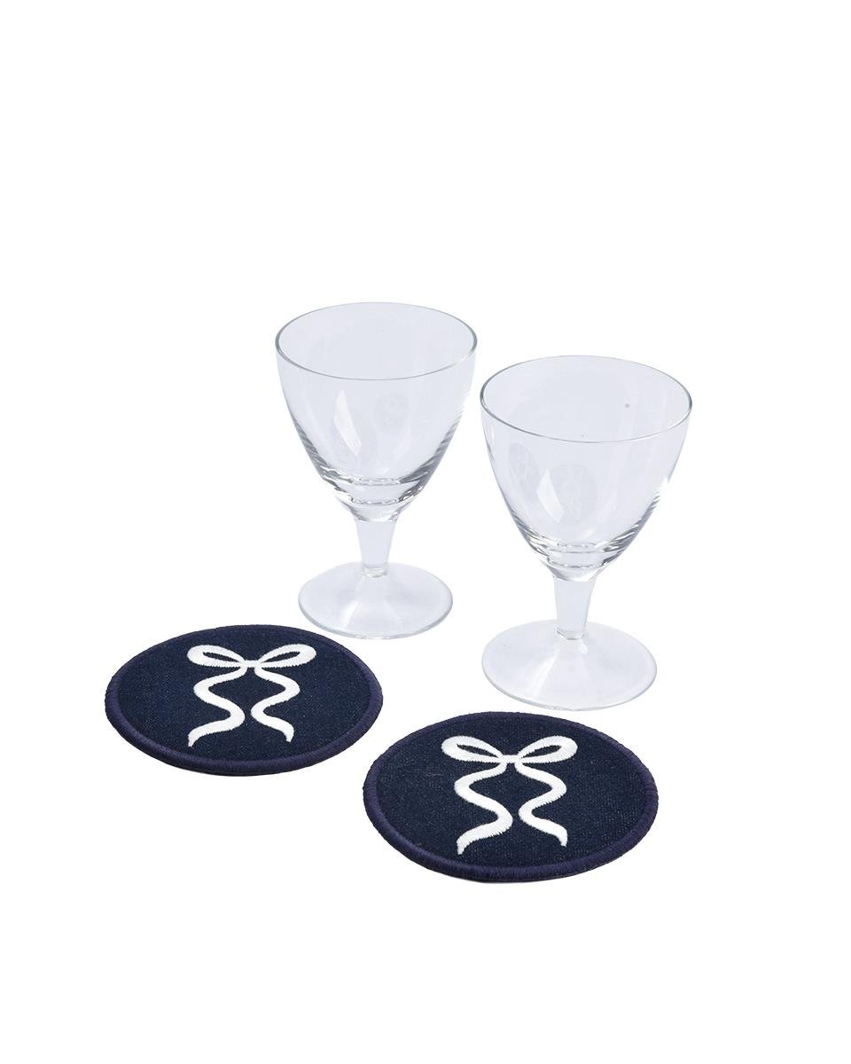 FİYONK NAKIŞLI DENİM BARDAK ALTLIĞI 