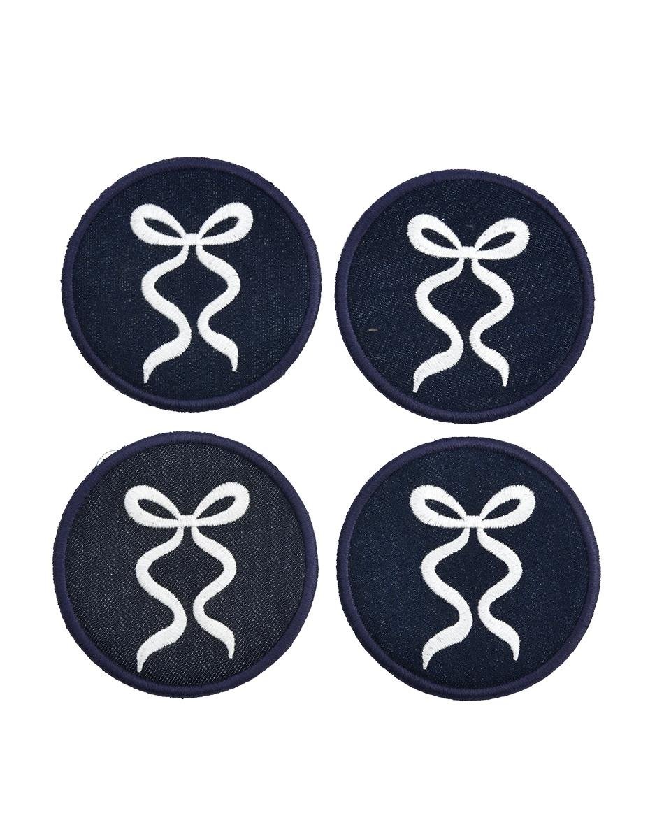 FİYONK NAKIŞLI DENİM BARDAK ALTLIĞI 