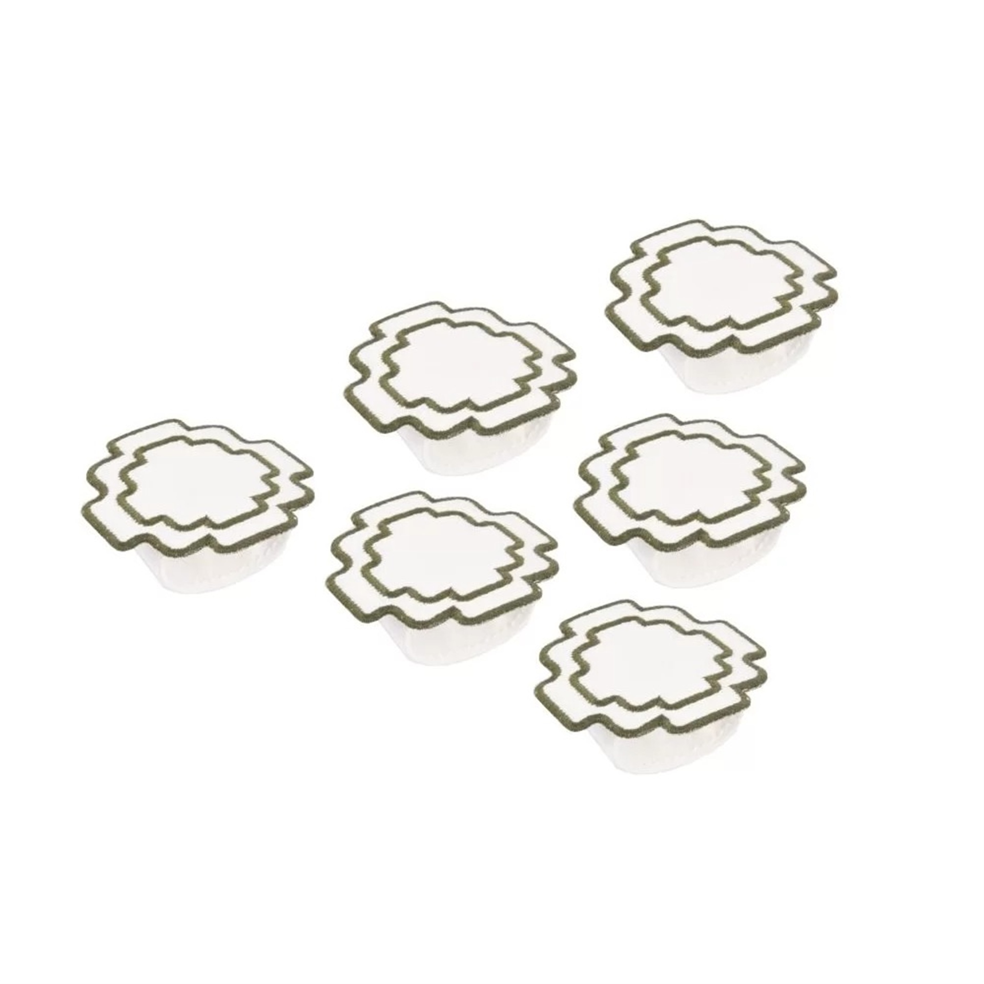 Haki Nakışlı Chakana Peçete Yüzüğü