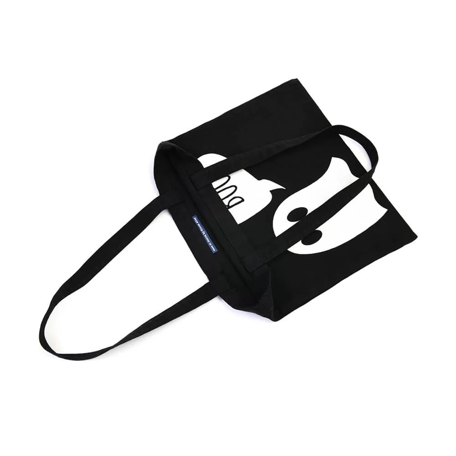 Halloween Konseptli Siyah Denim Çanta