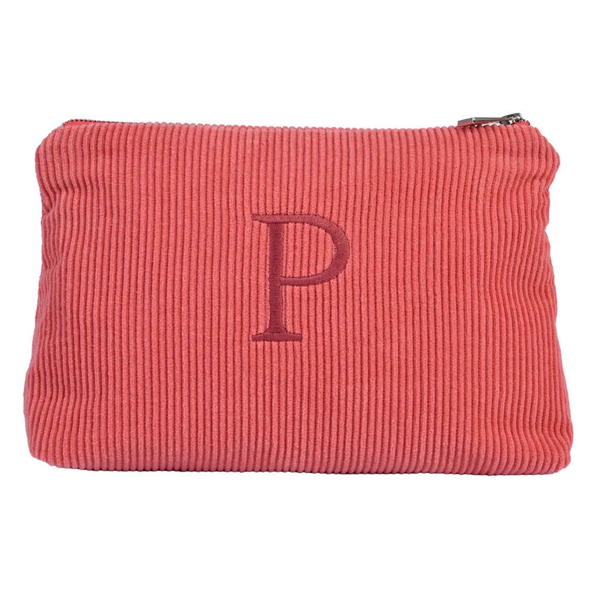 Harf Nakışlı Kadife Clutch Çanta