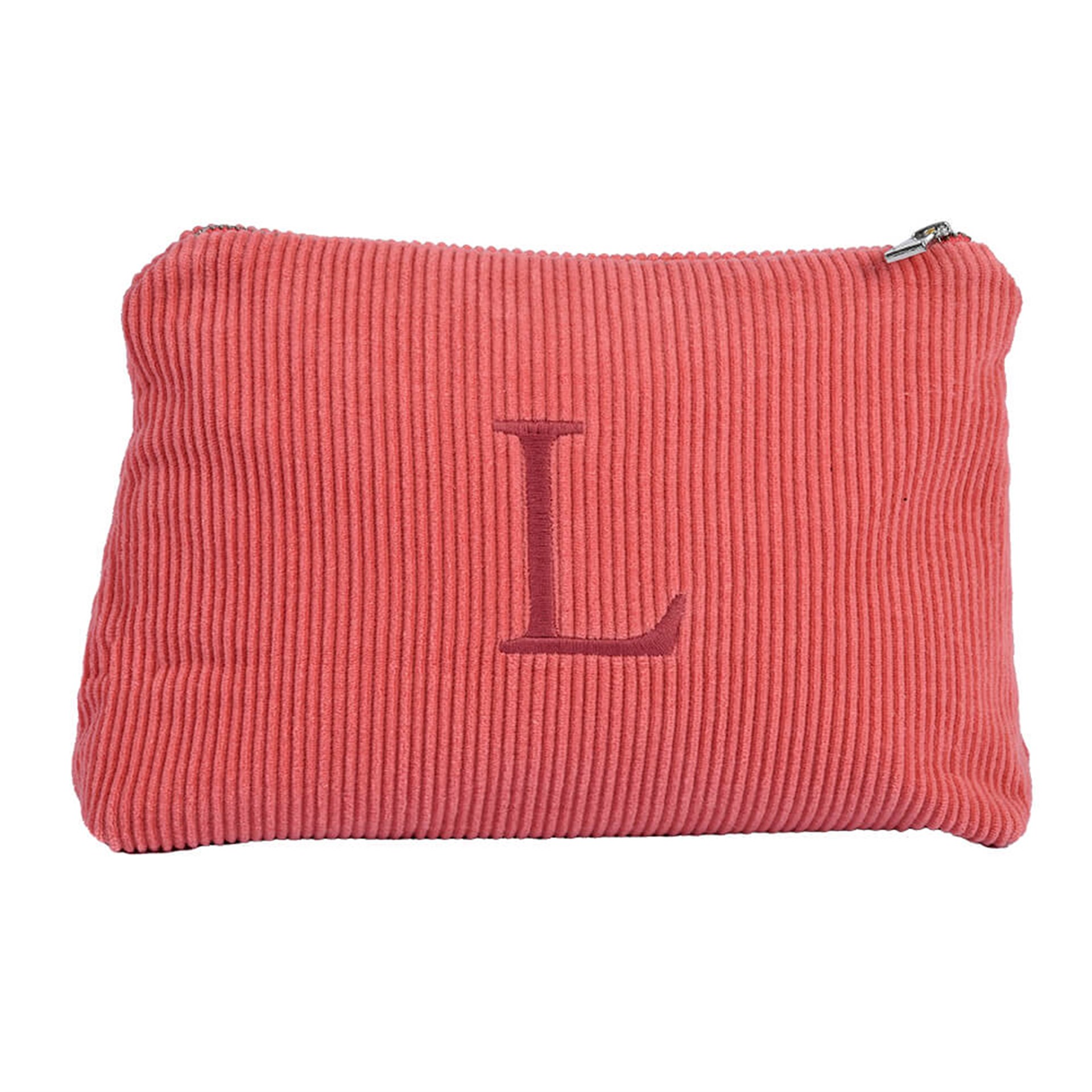 Harf Nakışlı Kadife Clutch Çanta