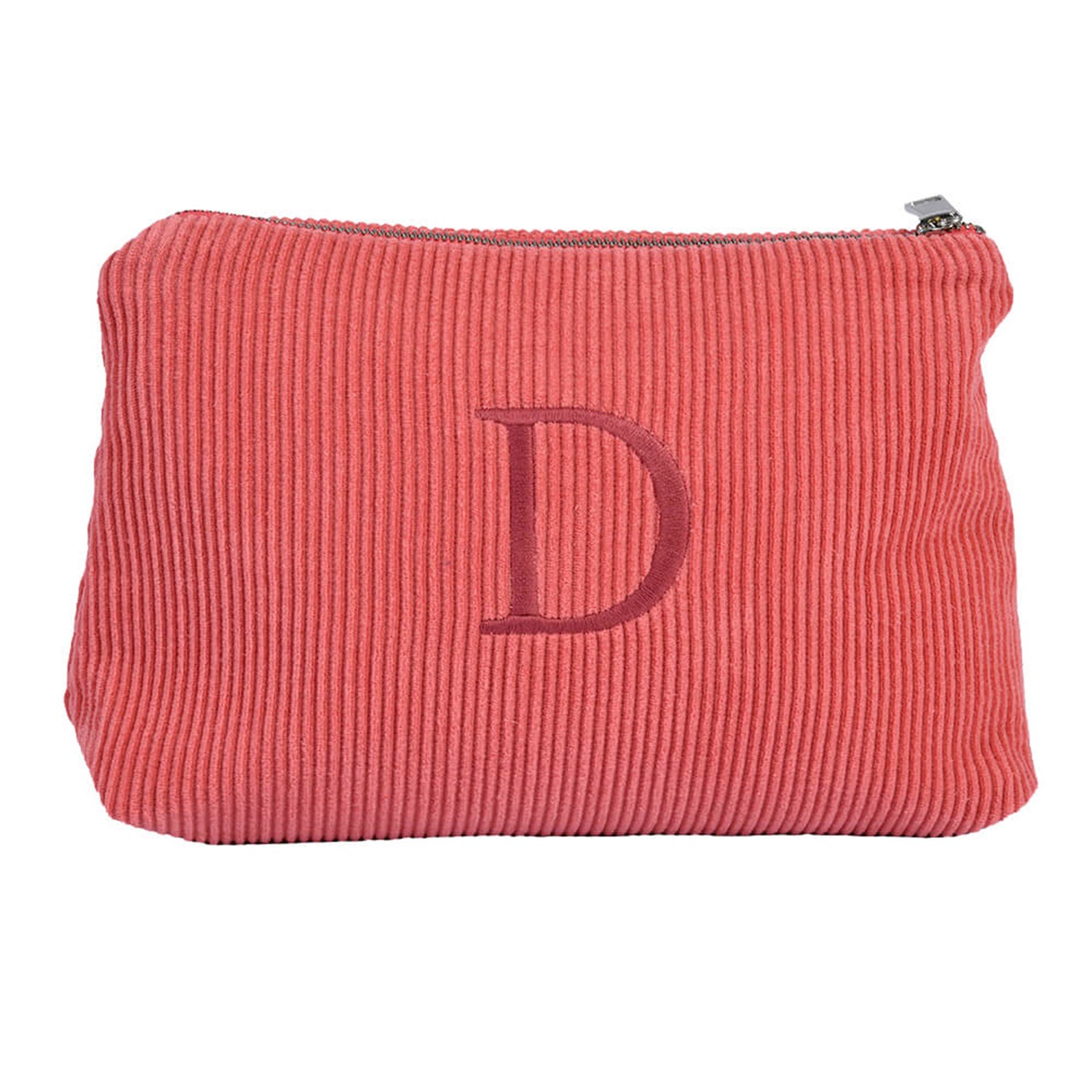 Harf Nakışlı Kadife Clutch Çanta