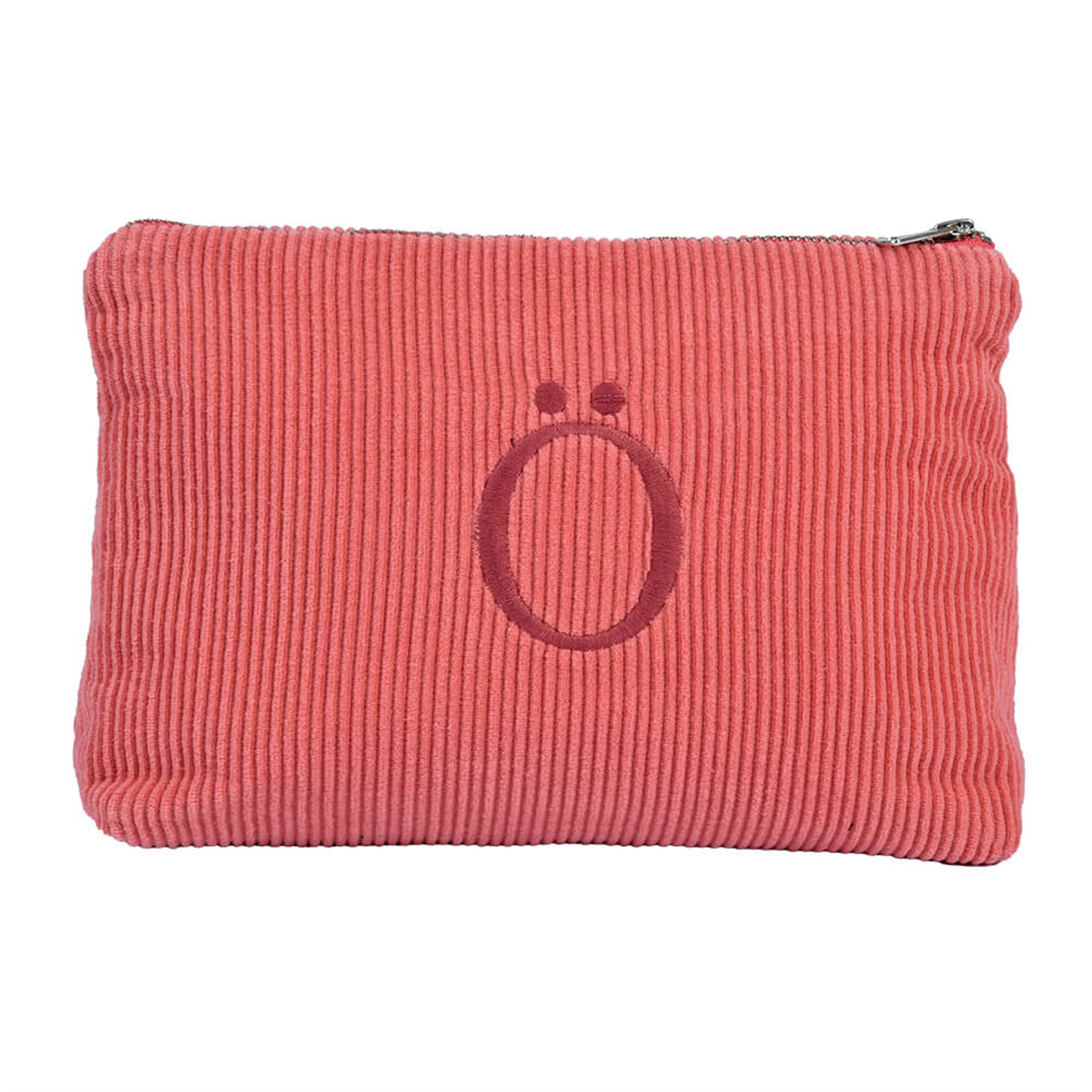 Harf Nakışlı Kadife Clutch Çanta