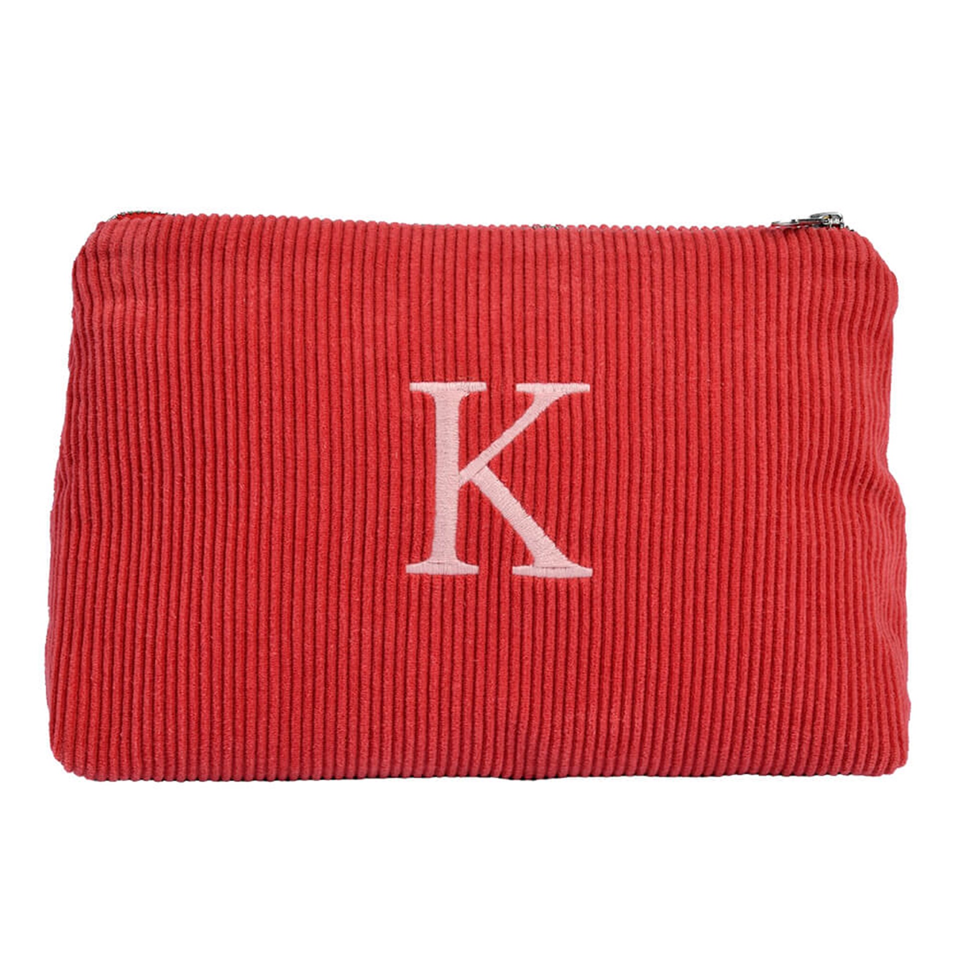 Harf Nakışlı Kadife Clutch Çanta