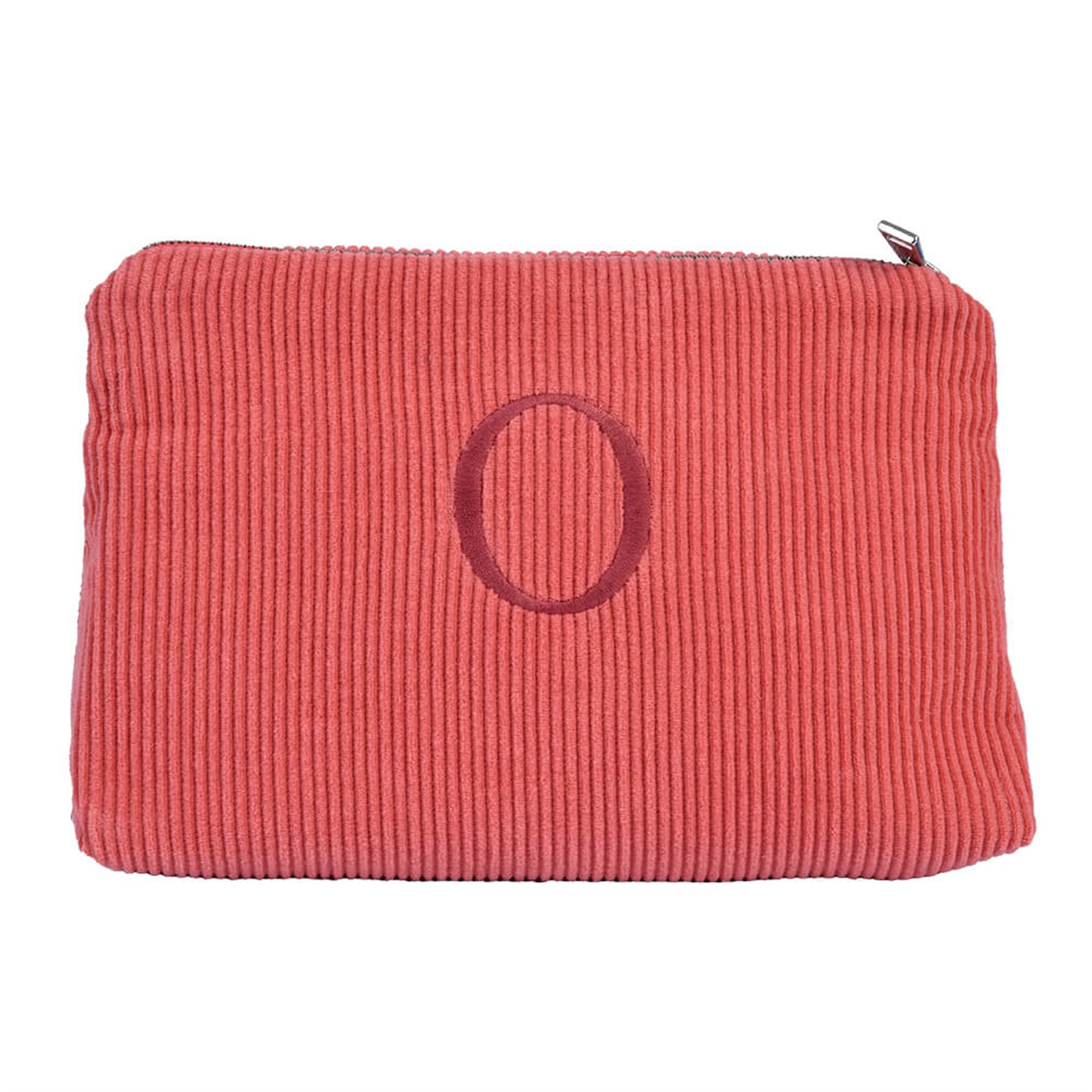 Harf Nakışlı Kadife Clutch Çanta